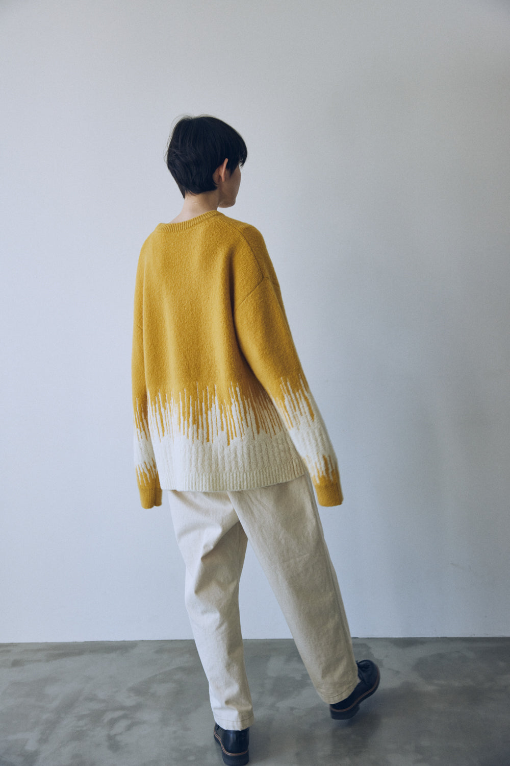 YARRA NEU コンビJQDニットプルオーバー NU-5552-421