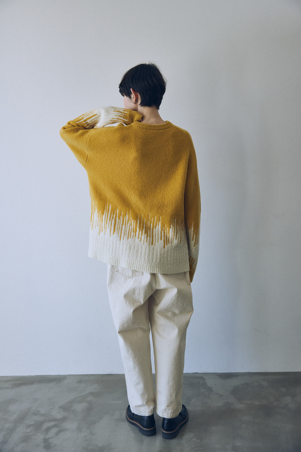 YARRA NEU コンビJQDニットプルオーバー NU-5552-421