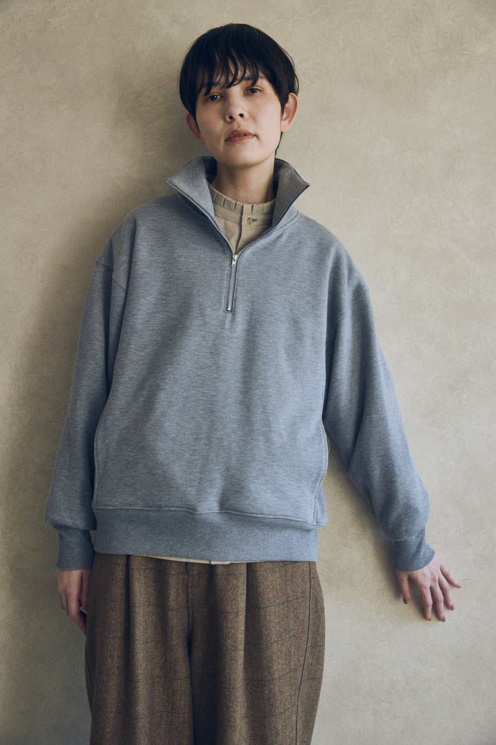 YARRA NEU　ウォーム裏毛ハーフZIP　NU-5551-415