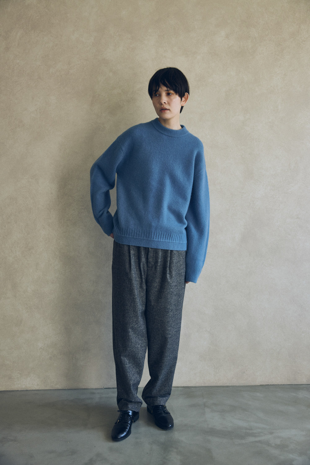 YARRA NEU　ヤク混ニットプルオーバー　NU-5552-418