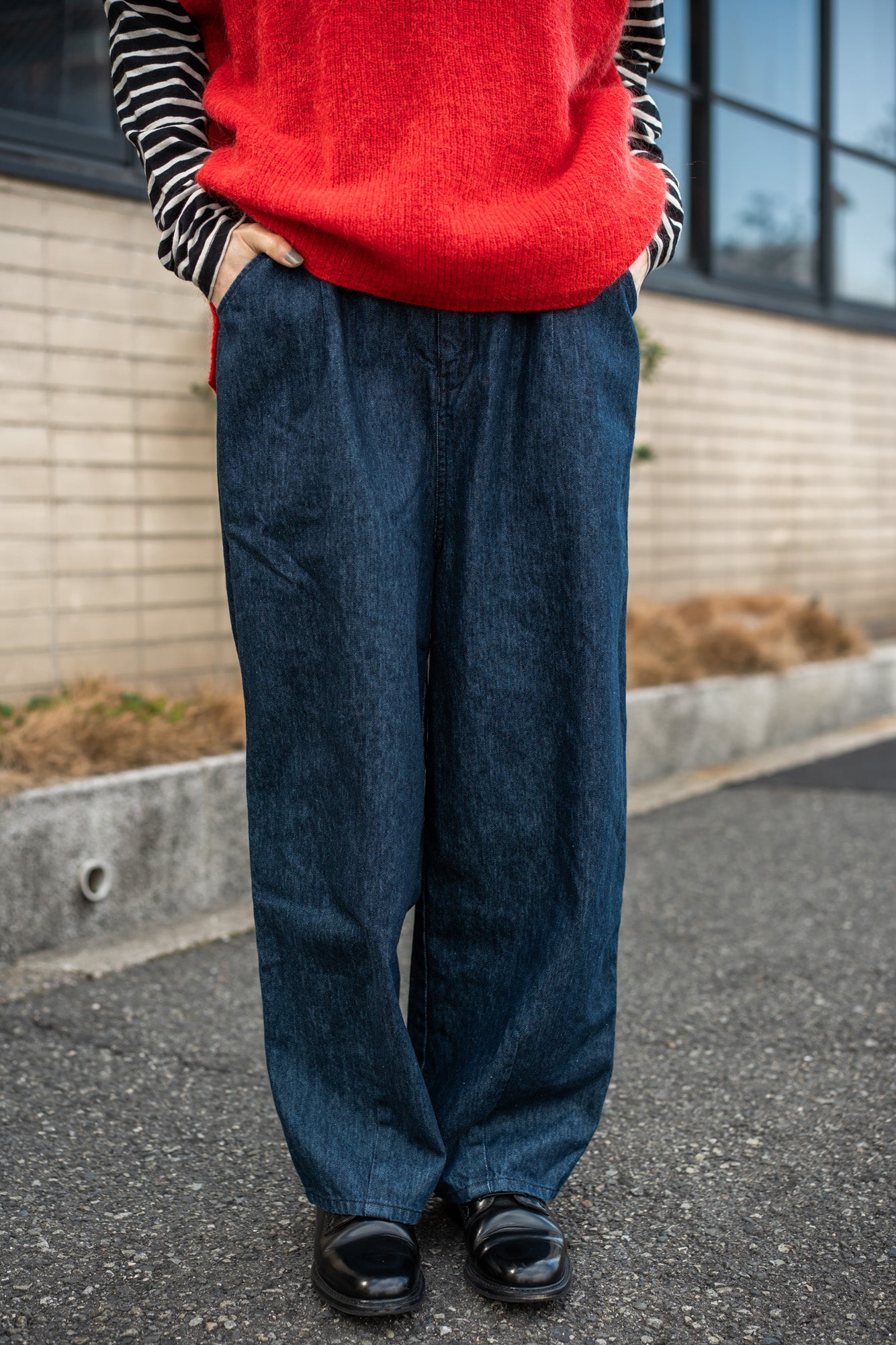 YARRA　リネン混デニムパンツ　YR-1545-238