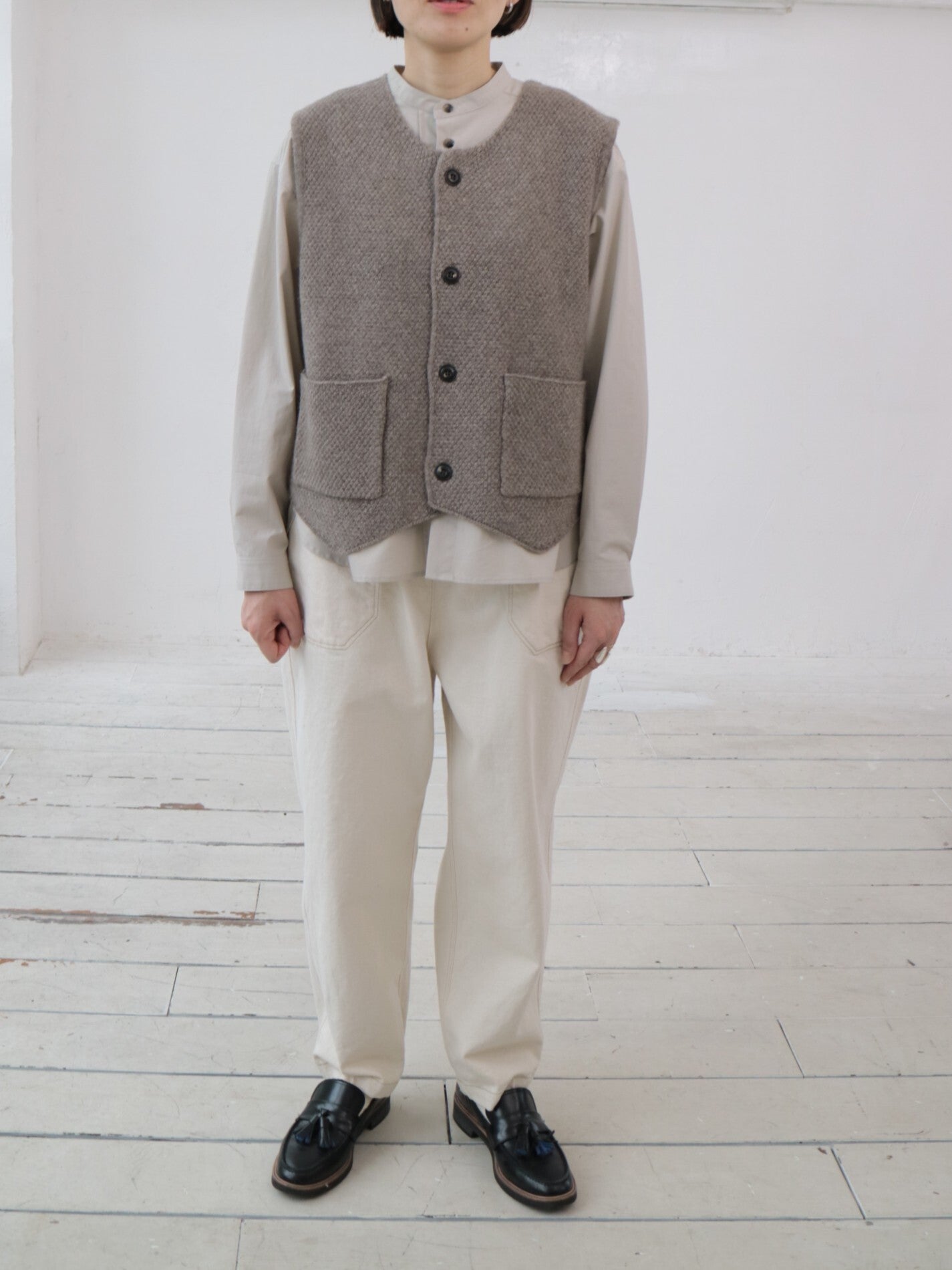 YARRA NEU　オーガニックコットンダンプシャツ　NU-5543-409