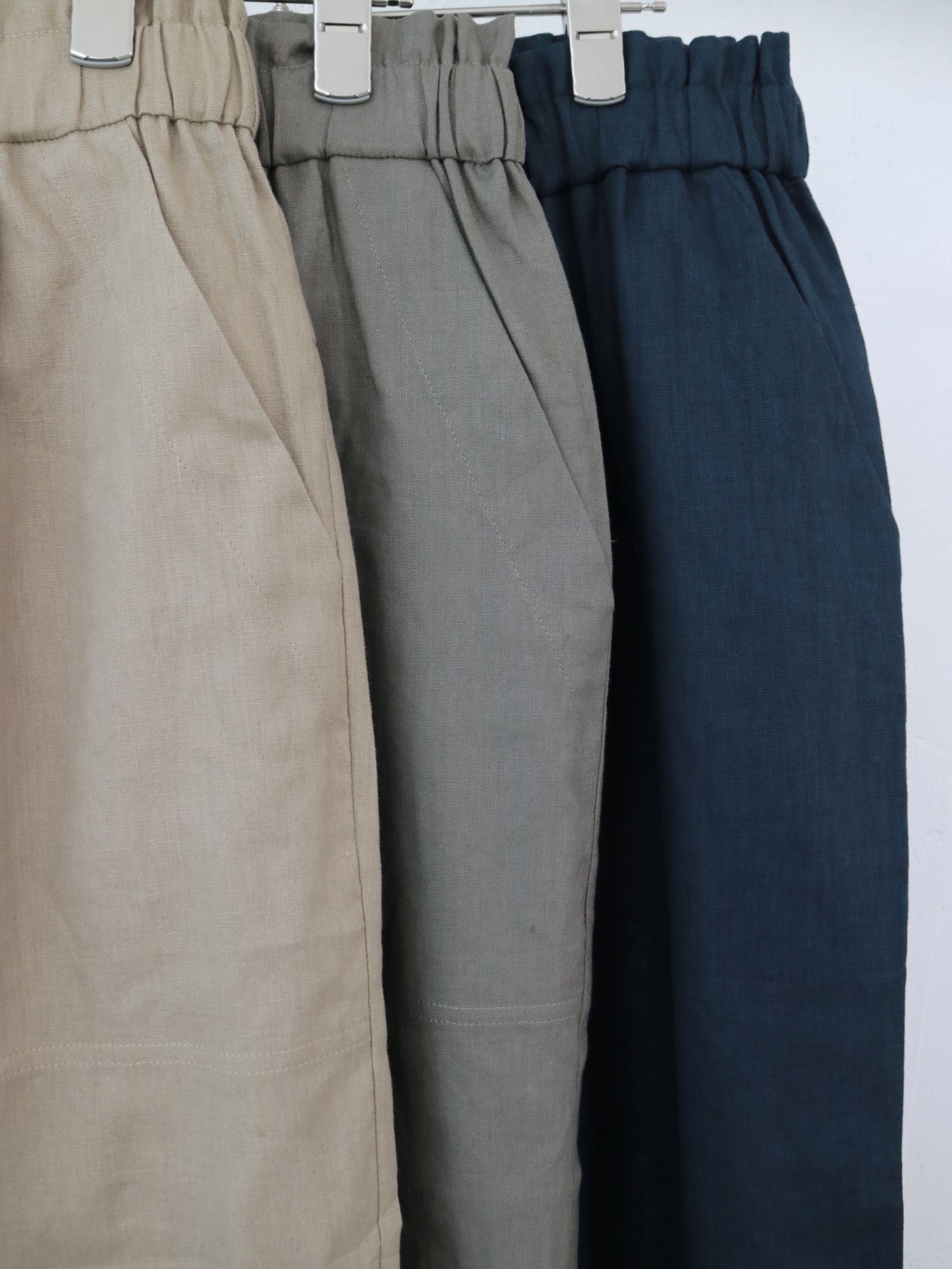 doux bleu　リネンコットン イージーパンツ　DB-2535-077