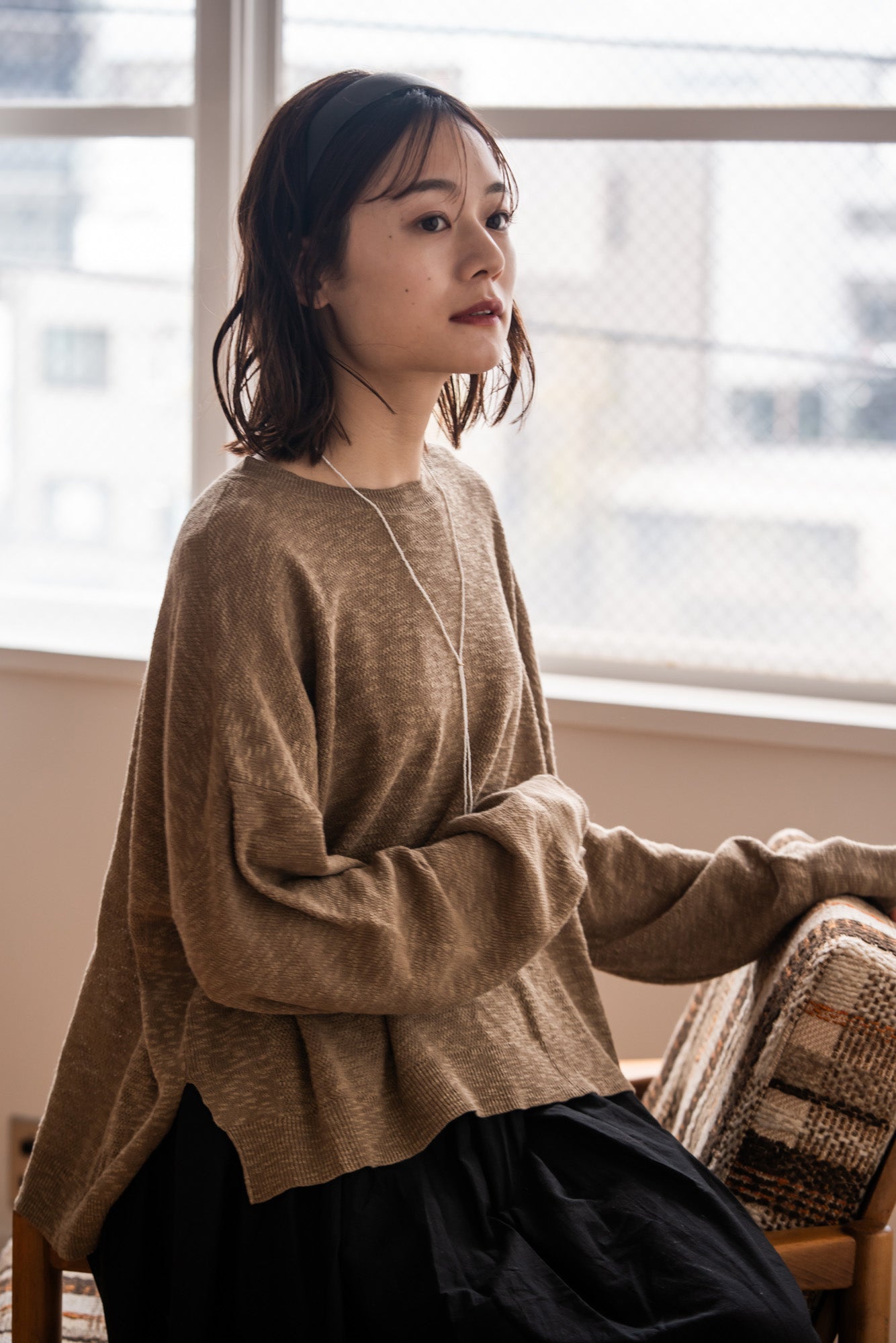 doux bleu アルパカニットベスト DB-2558-056