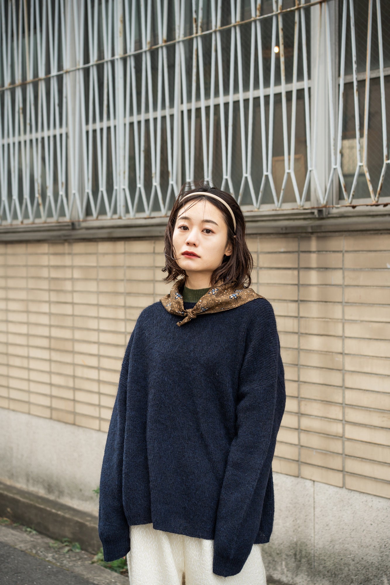 YARRA　モヘアブレンドニットプルオーバー　YR-1542-226