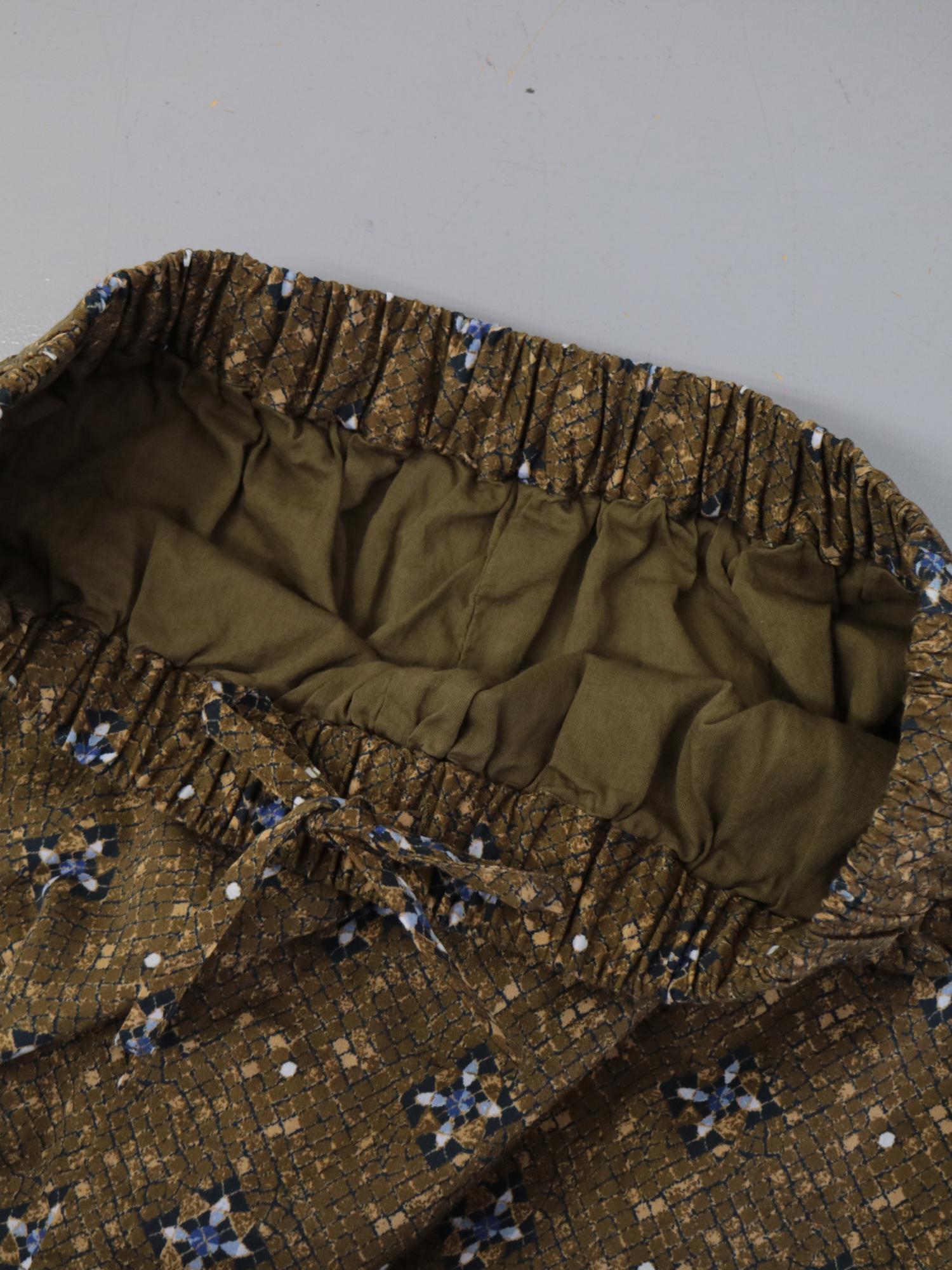 YARRA　INDIAプリントストレートパンツ　YR-1545-213