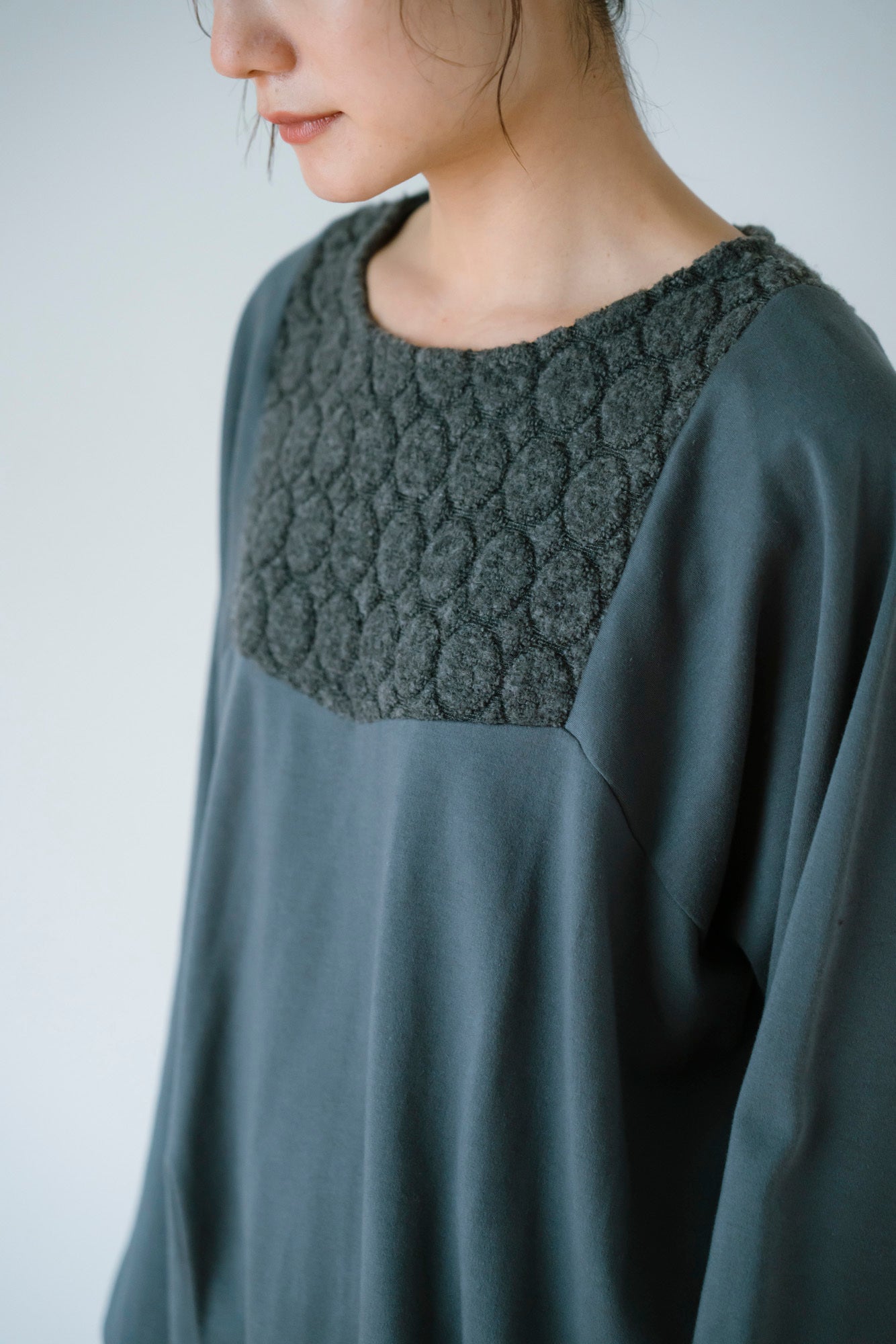 YARRA　パイルジャガード×コットンスムースプルオーバー　YR-1551-263