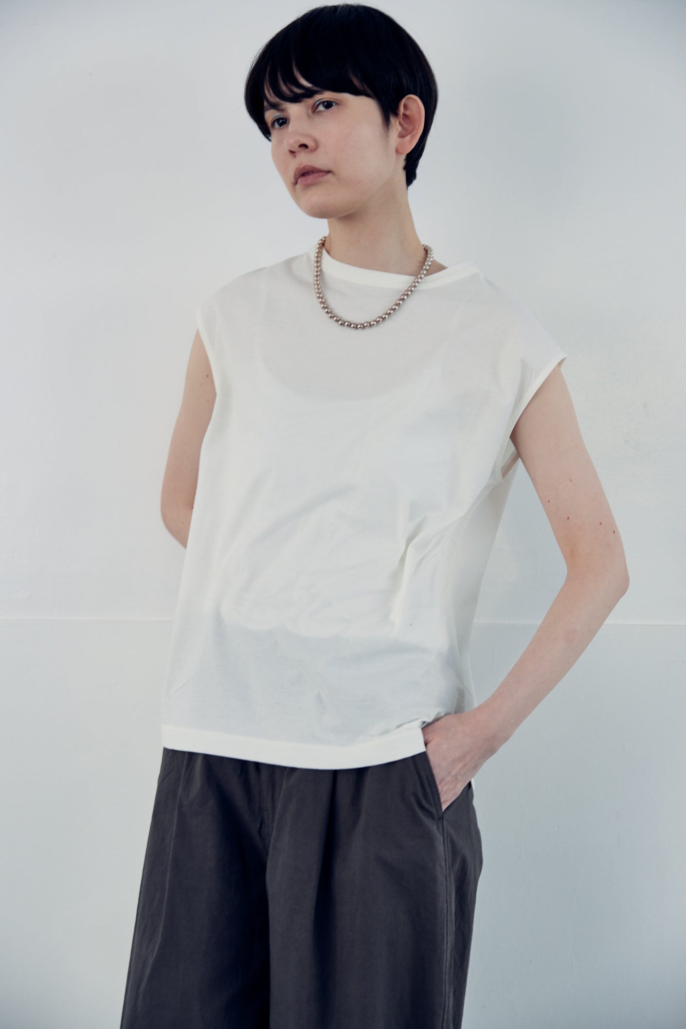 YARRA NEU　強撚天竺フレンチカットソー　NU-5521-431
