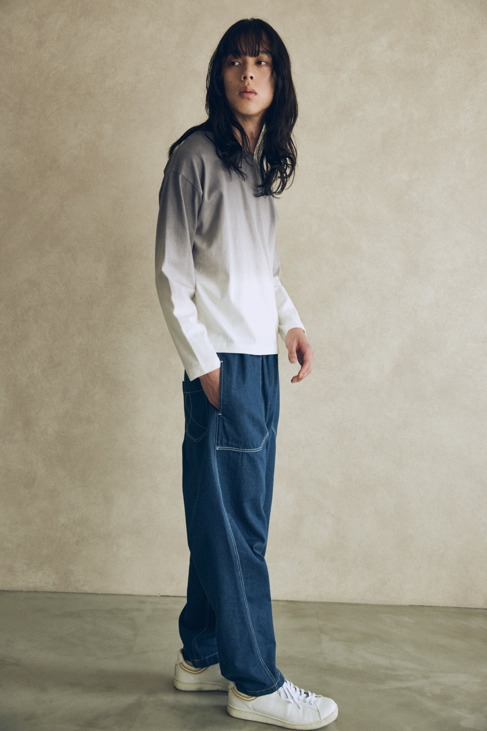 YARRA NEU　12OZムラ糸デニムイージーパンツ　NU-5545-412