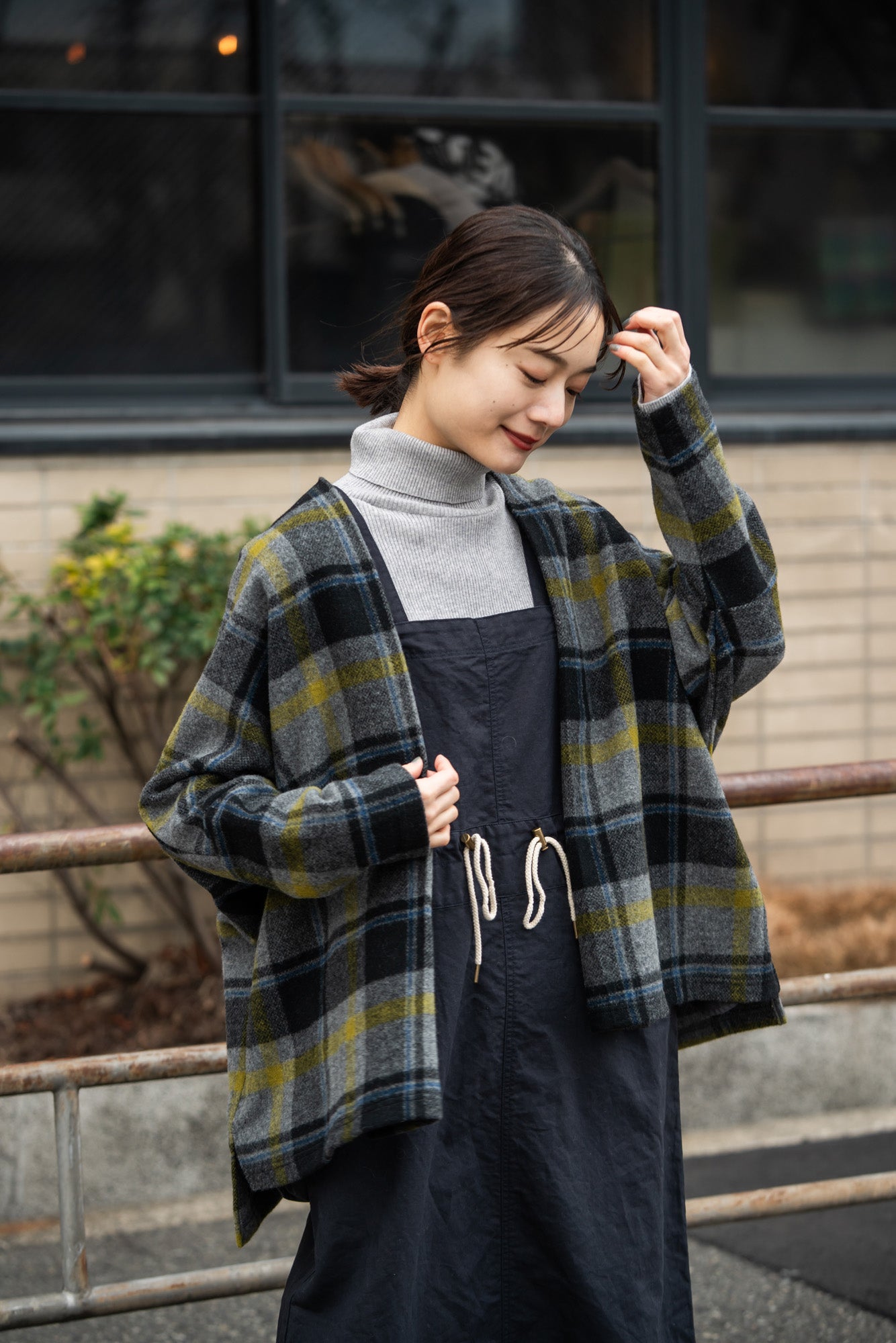 YARRA　綿カシミヤタートルリブニット　YR-1542-230