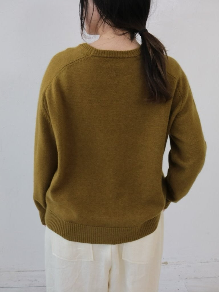 YARRA　ラクーンブレンドニットプルオーバー　YR-1552-278