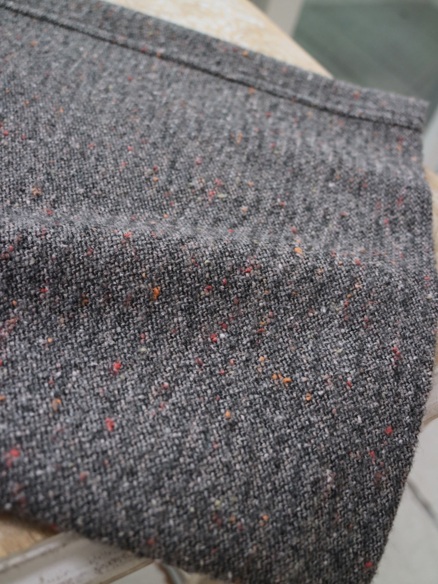 YARRA NEU　カラーネップ起毛パンツ　NU-5555-424