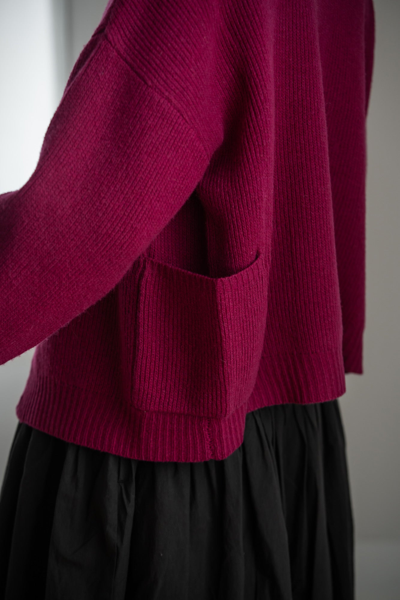 YARRA　イタリーメリノ2WAYカーディガン　YR-1542-231