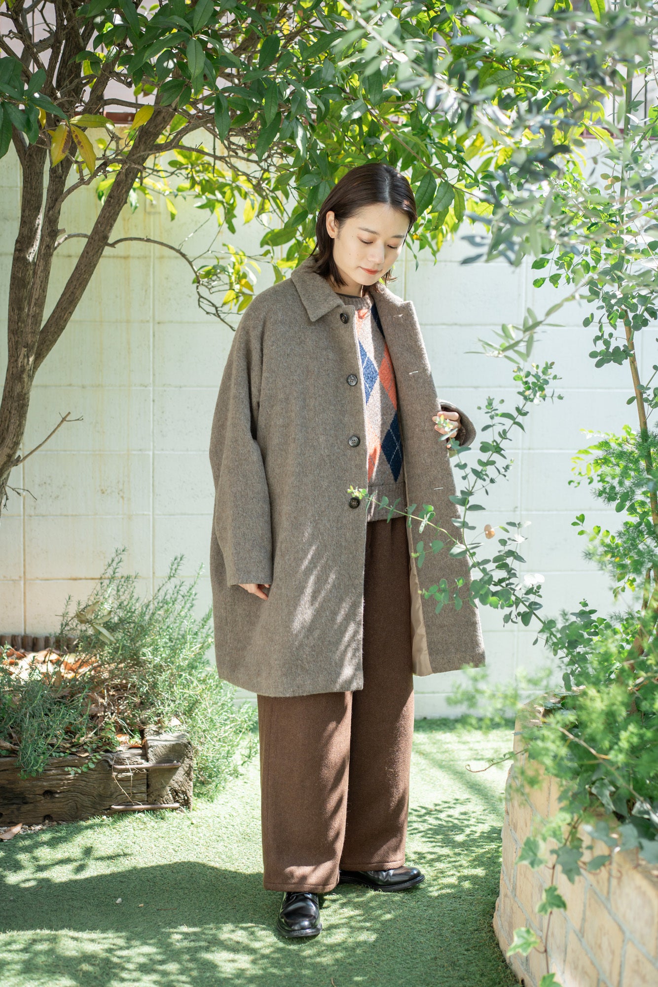 YARRA　エコウールミドル丈コート YARRA エコウールミドル丈コート YR-1557-283