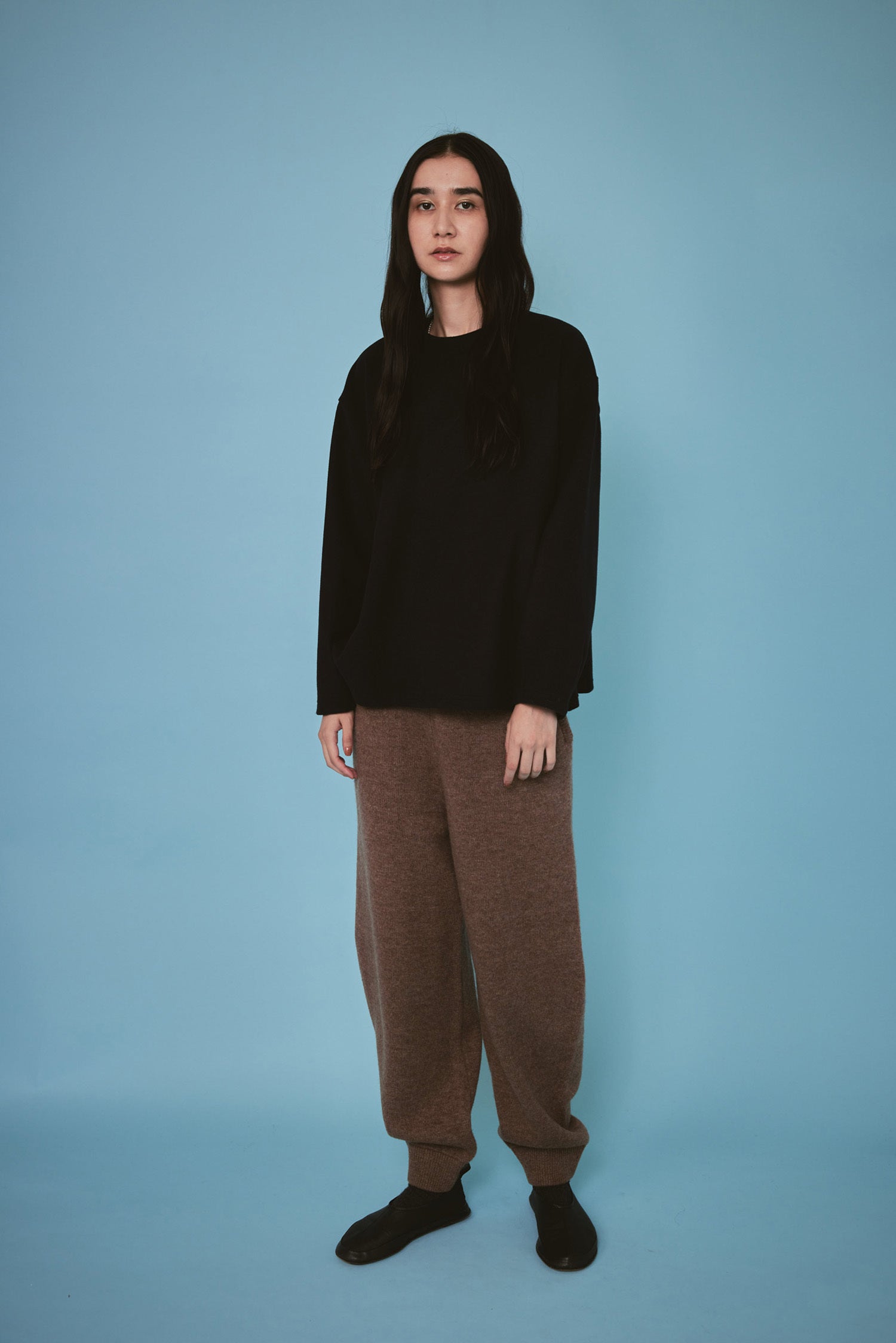 doux bleu　Wジャージーフレアプルオーバー　DB-2451-039