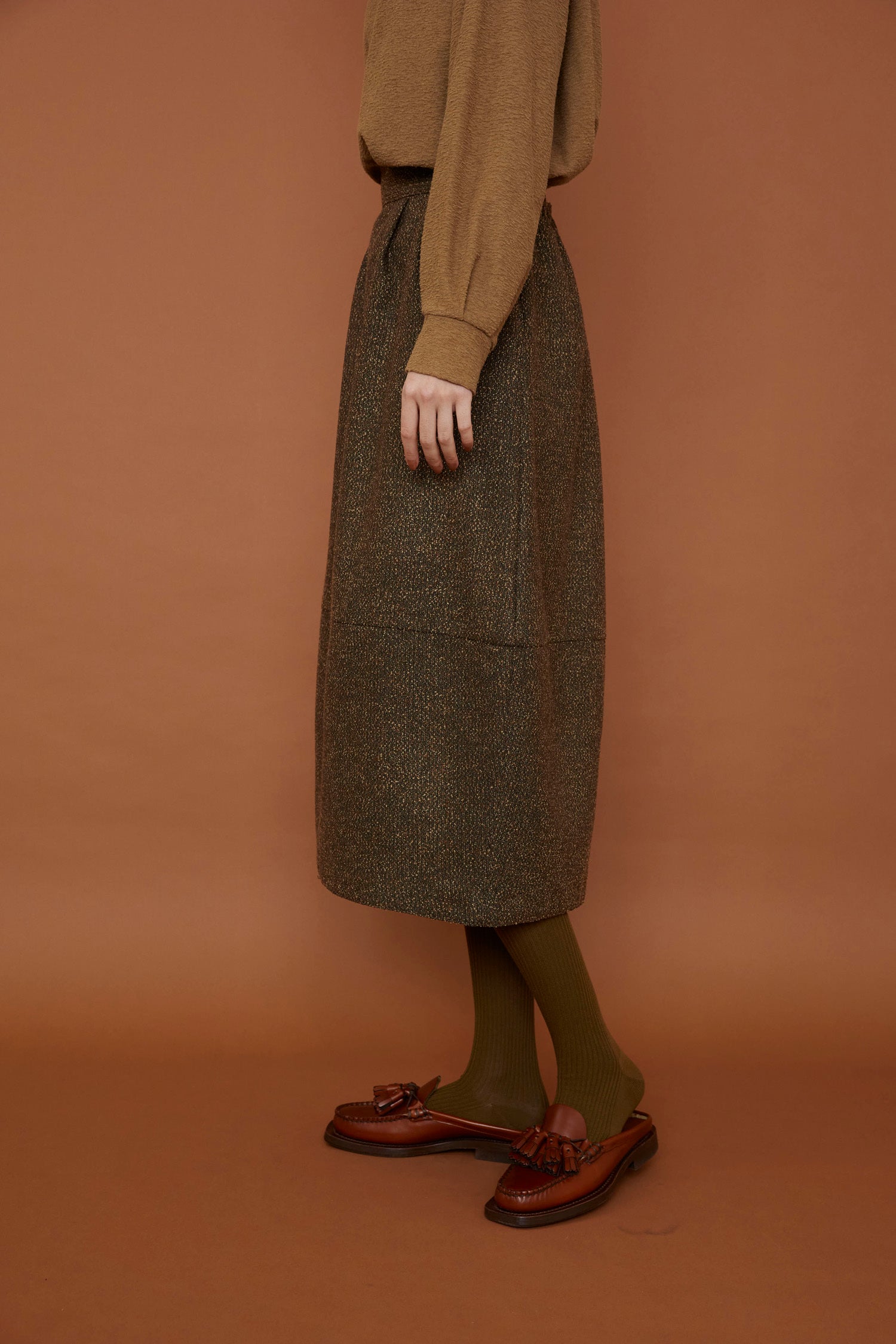 doux bleu　ループツイードスカート　DB-2446-027