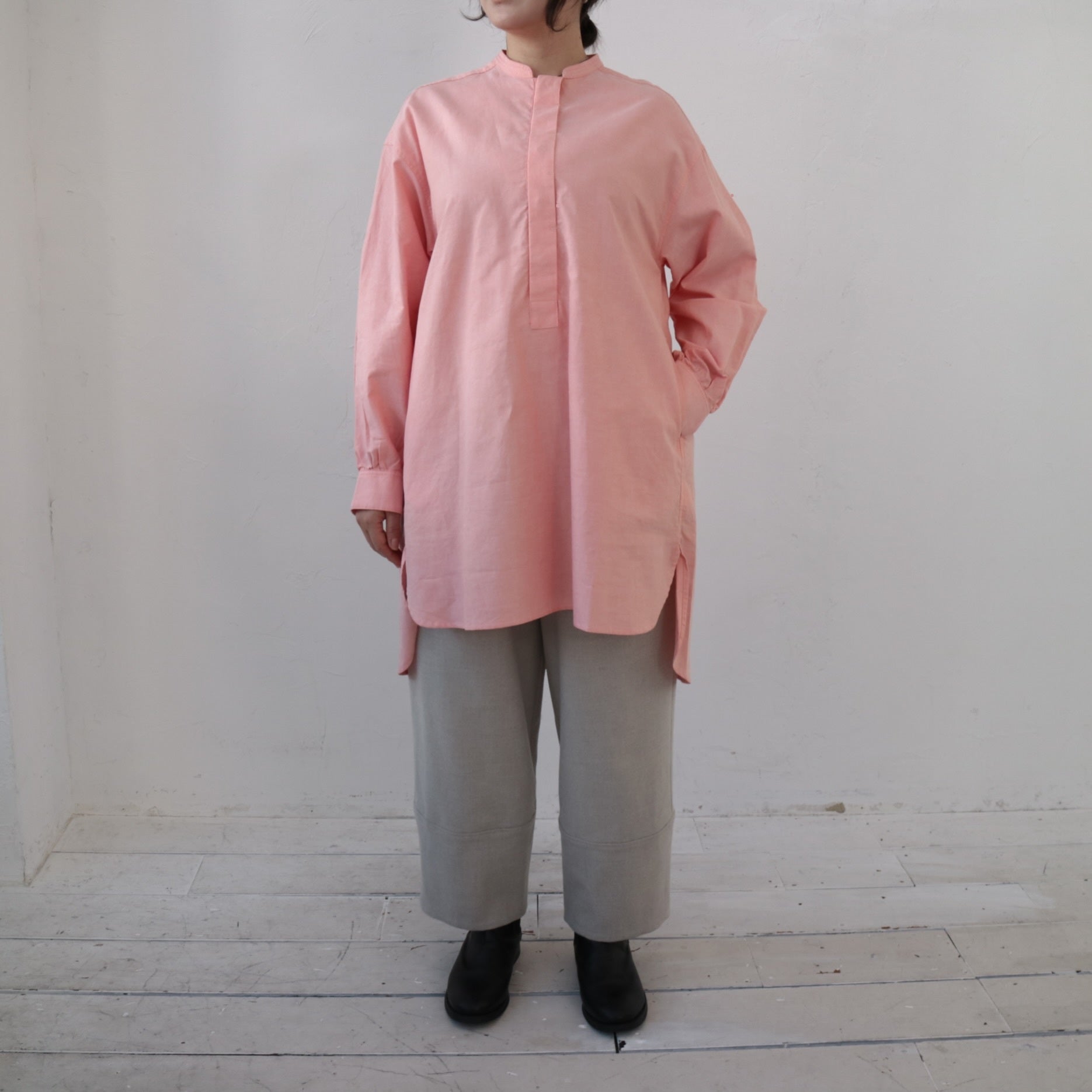 YARRA NEU　SIDGRAS比翼プルオーバーシャツ　NU-5444-414