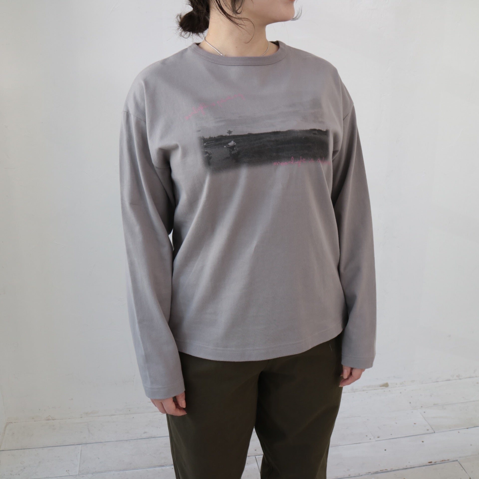 YARRA NEU　フォトプリントロンTシャツ　NU-5441-401