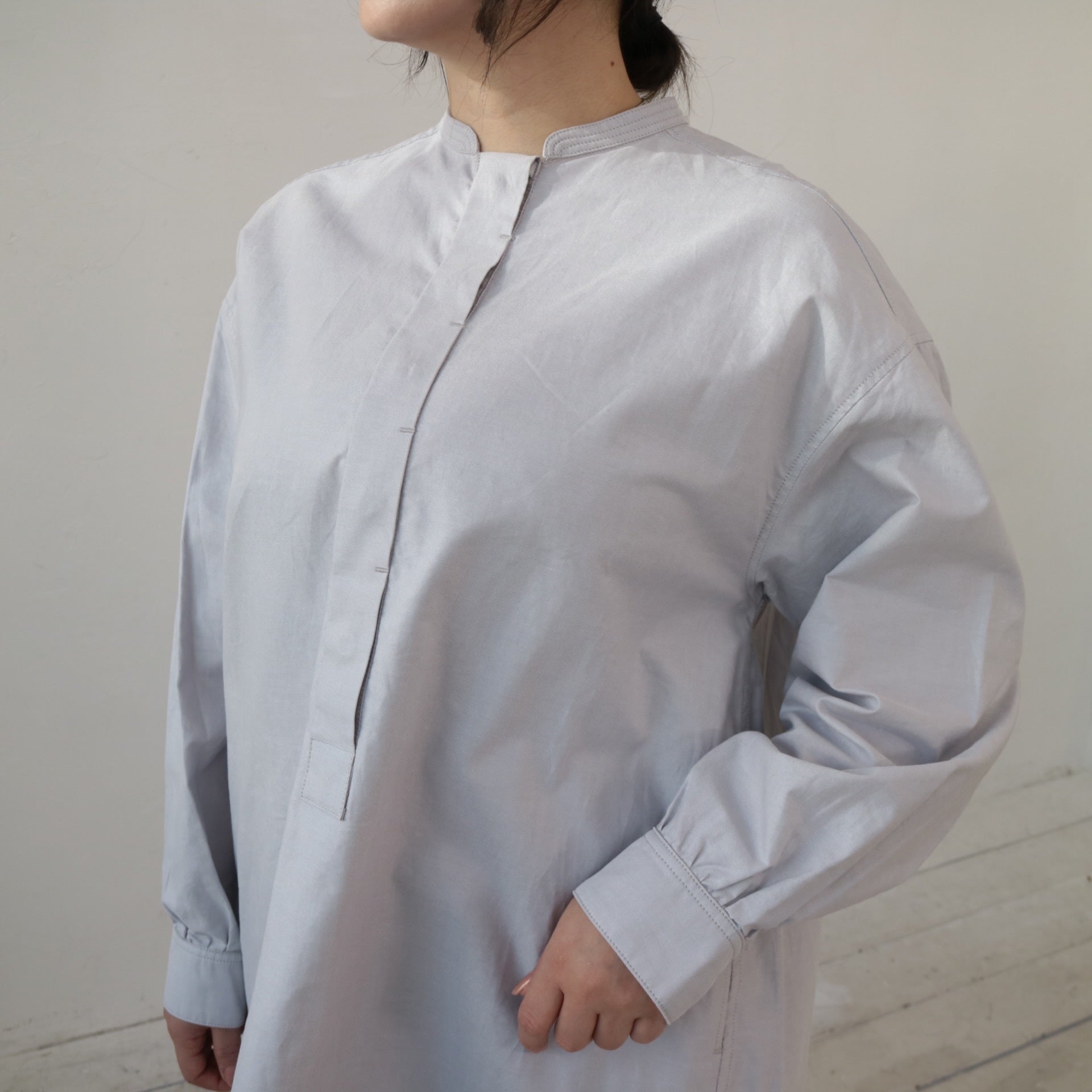 YARRA NEU　SIDGRAS比翼プルオーバーシャツ　NU-5444-414