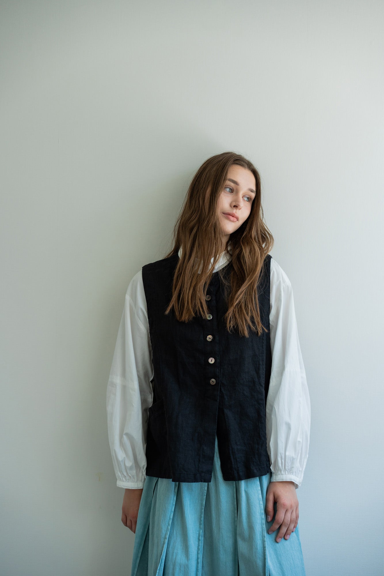 YARRA　リネンセグメントベスト　YR-1618-235