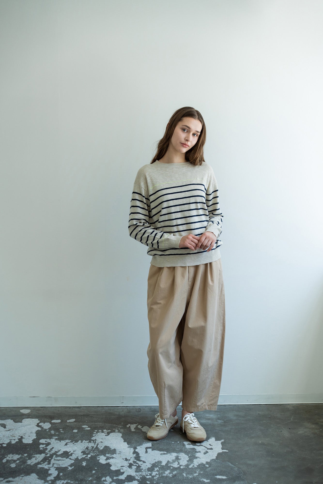 YARRA ボリュームテーパードパンツ YR-1615-242