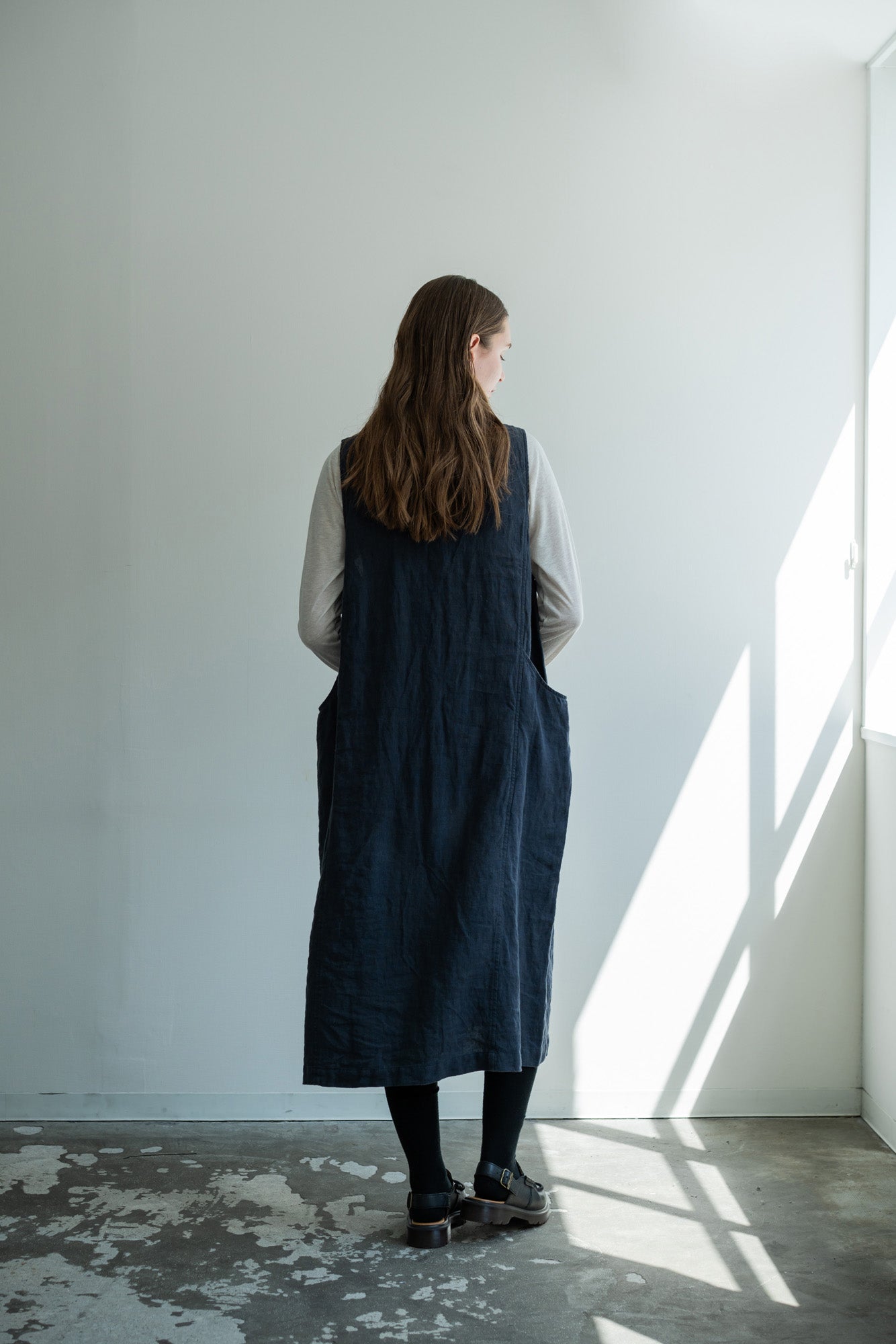 YARRA　２WAYリネンデザインジャンパースカート　YR-1614-214