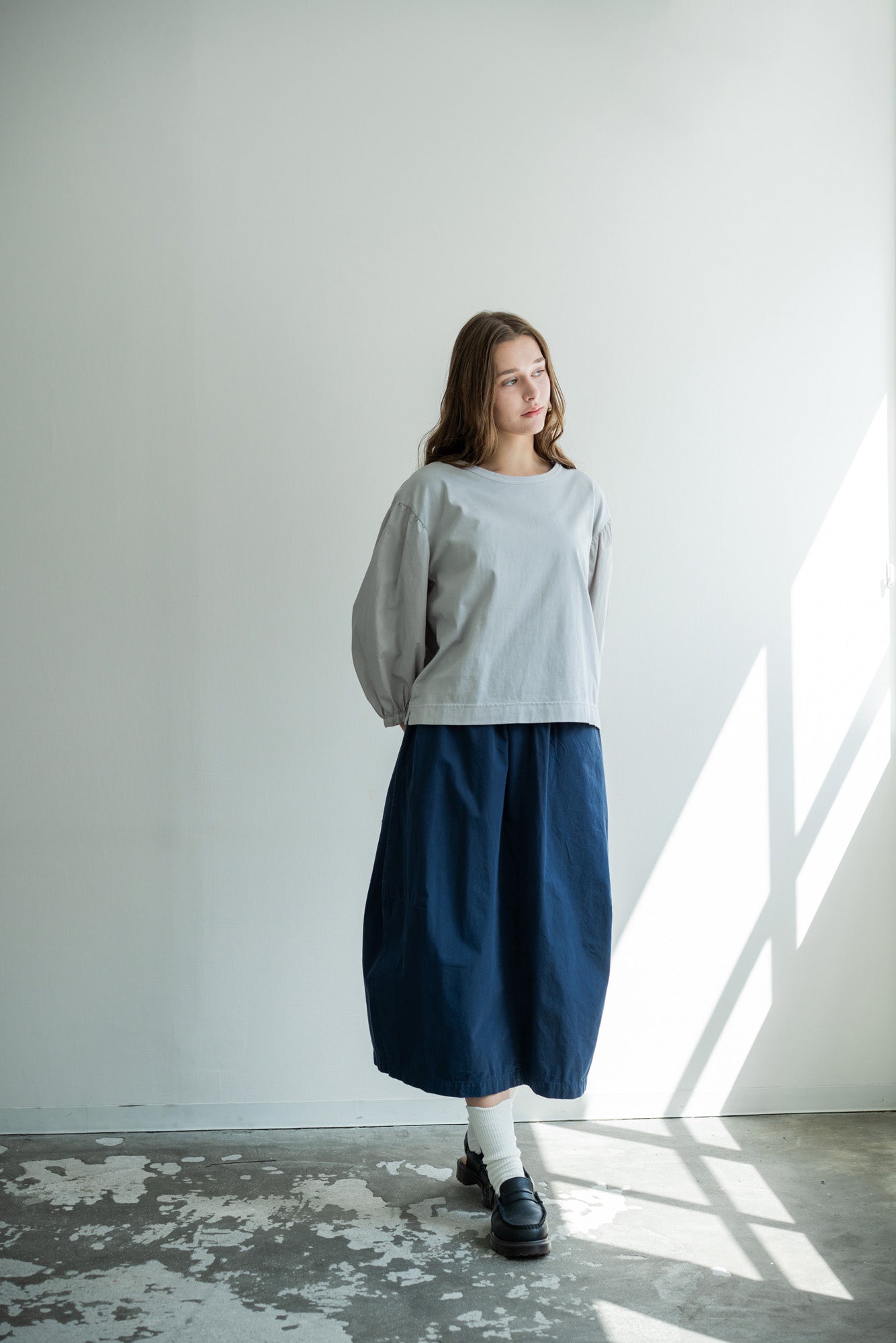 YARRA　バックサテンサイドタックスカート　YR-1616-243