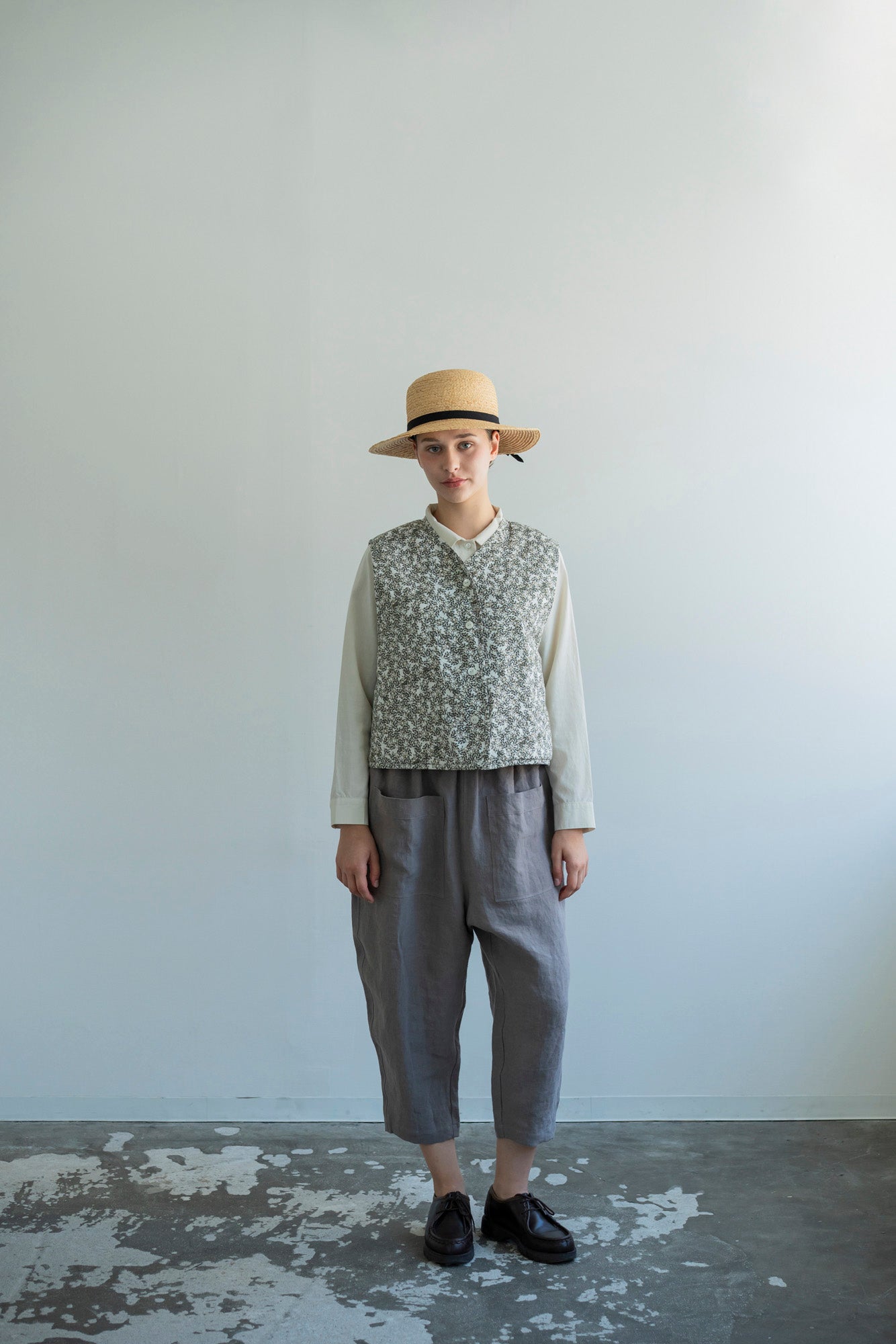 YARRA　フロントポケット８分丈パンツ　YR-1615-229