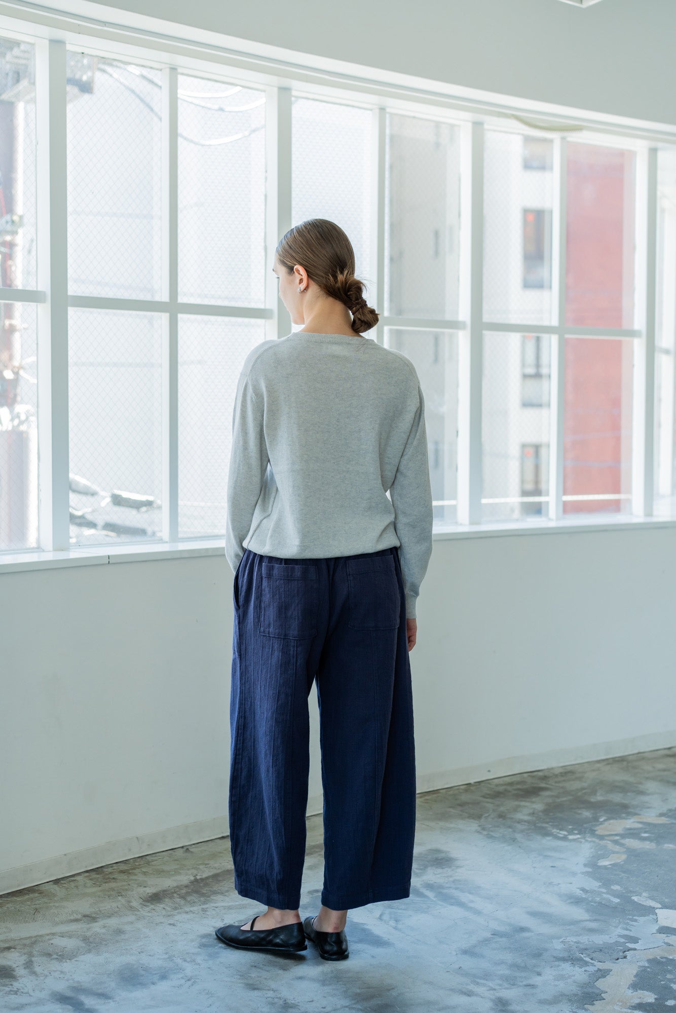 YARRA　コットンカシミヤニットプルオーバー　YR-1612-205