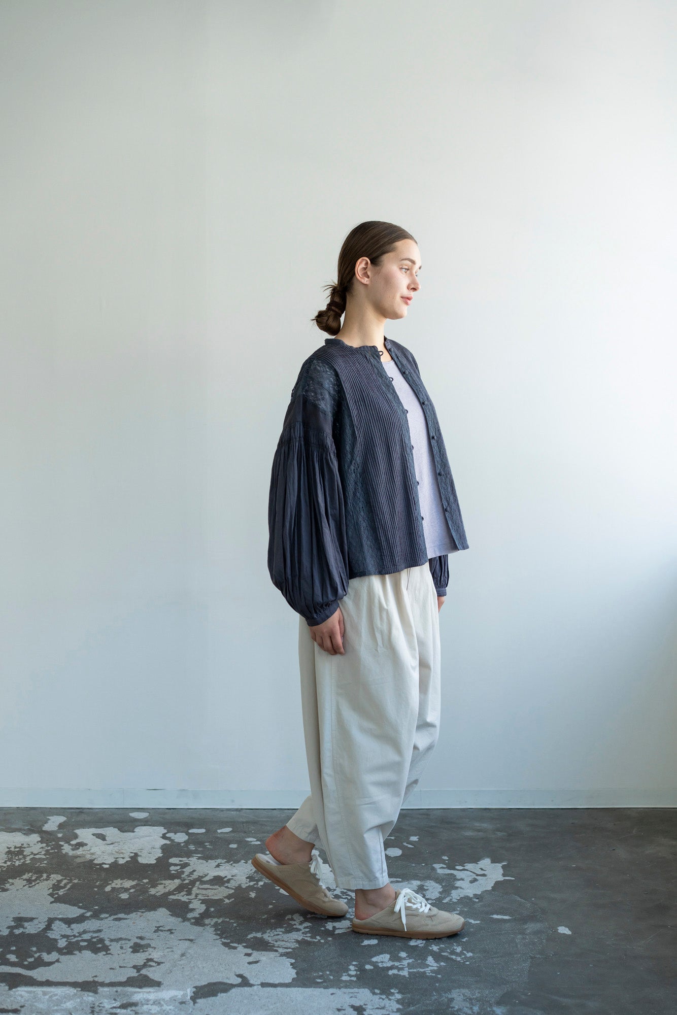 YARRA　ボリュームテーパードパンツ　YR-1615-242