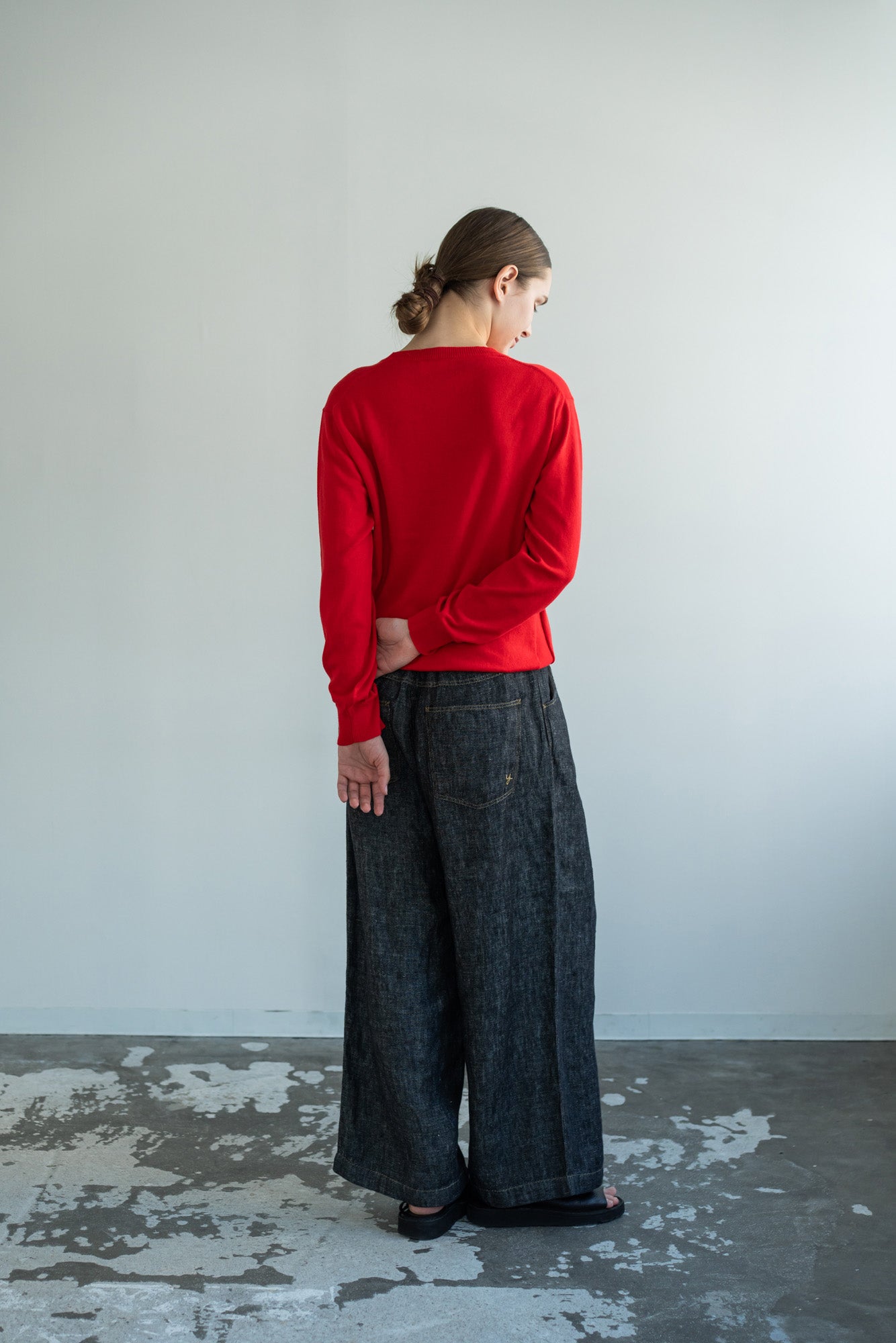 YARRA　コットンカシミヤニットプルオーバー　YR-1612-205