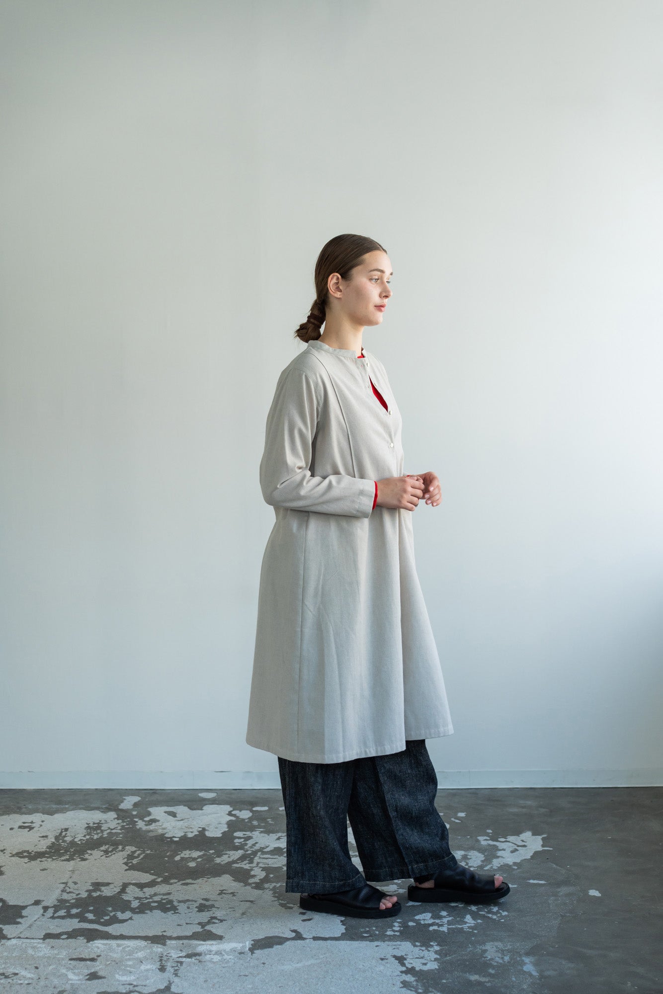 YARRA　ポイントステッチリネンデニム　YR-1615-216