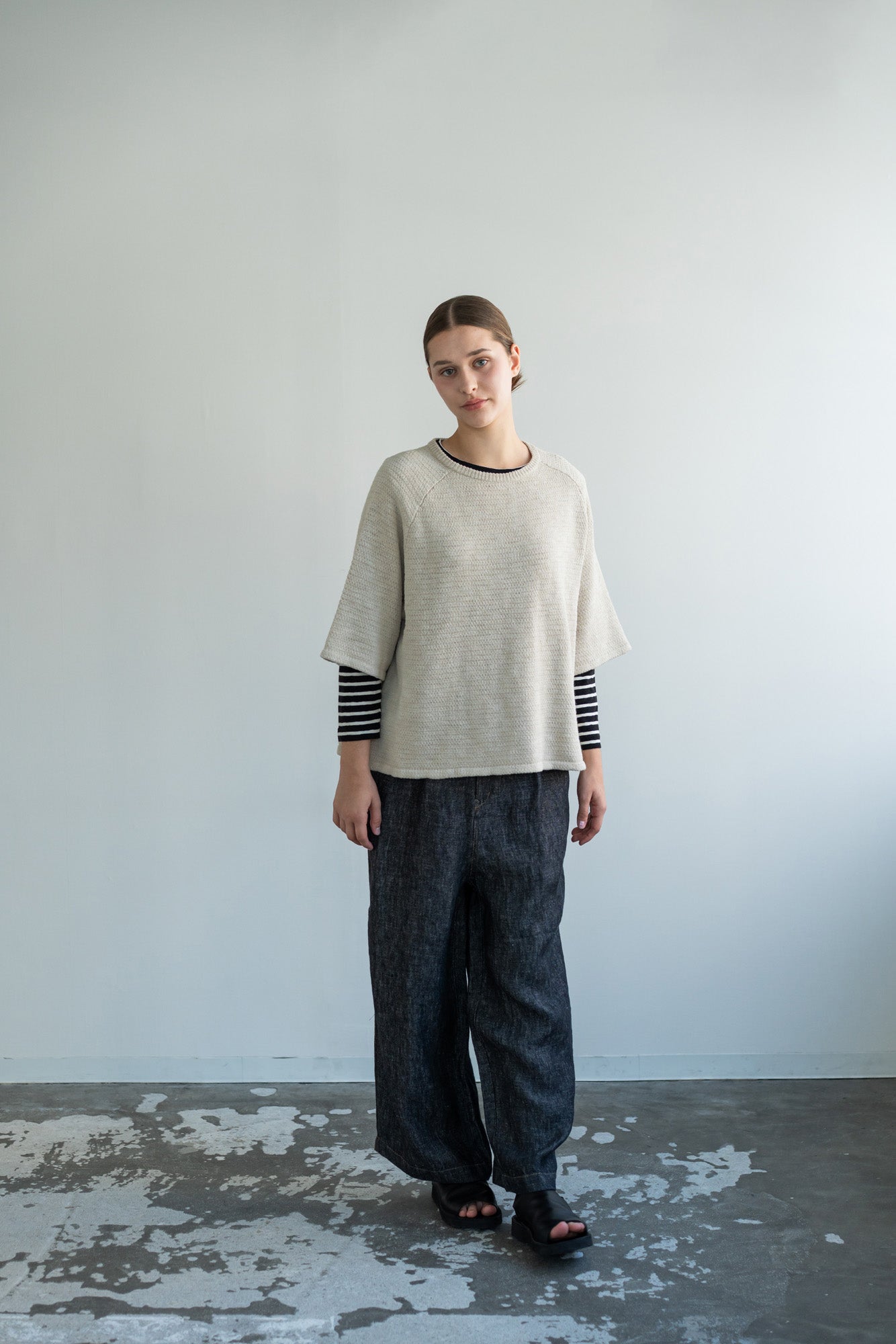 YARRA　エコリバイバル９分袖TEE　YR-1611-201