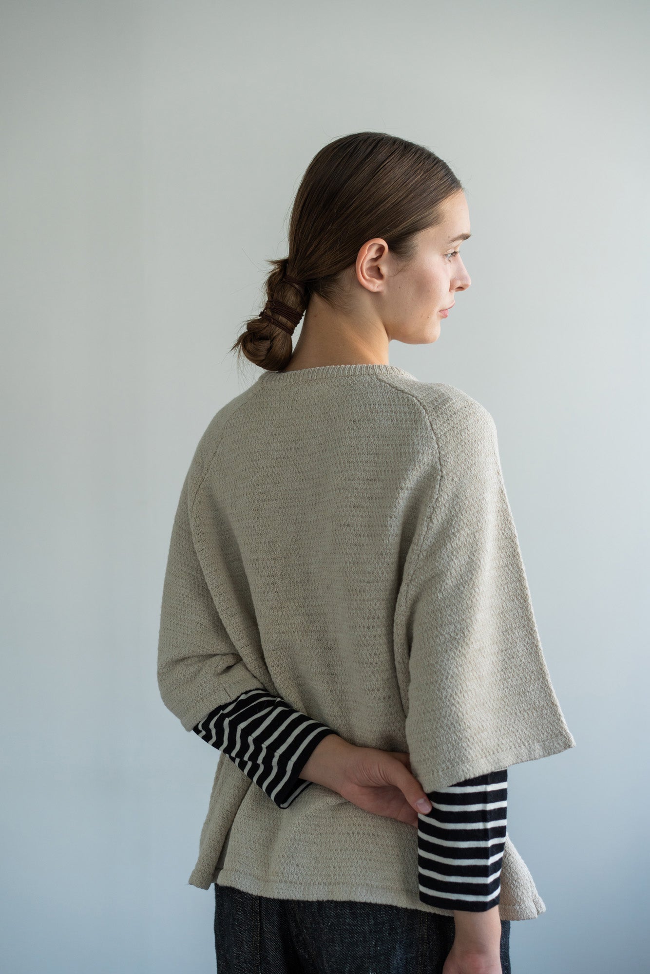 doux bleu ニット　セーター　YARRA Vネック　プルオーバー doux bleu / ニット