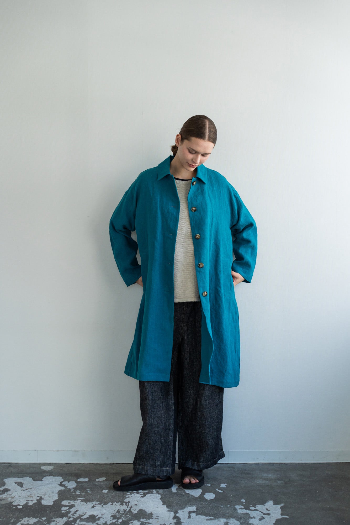 YARRA　ナチュラルリネンコート　YR-1617-217