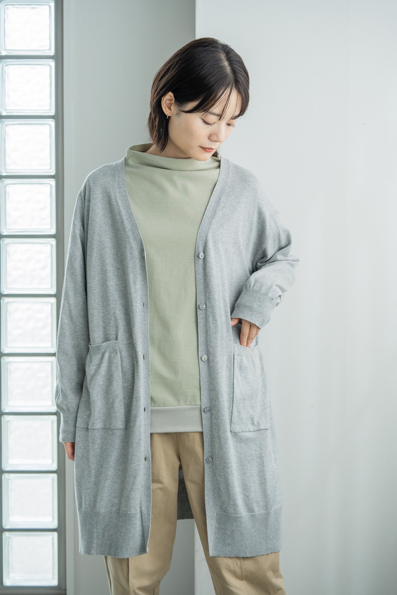 YARRA　ハイネックワイドプルオーバー　YR-1411-216