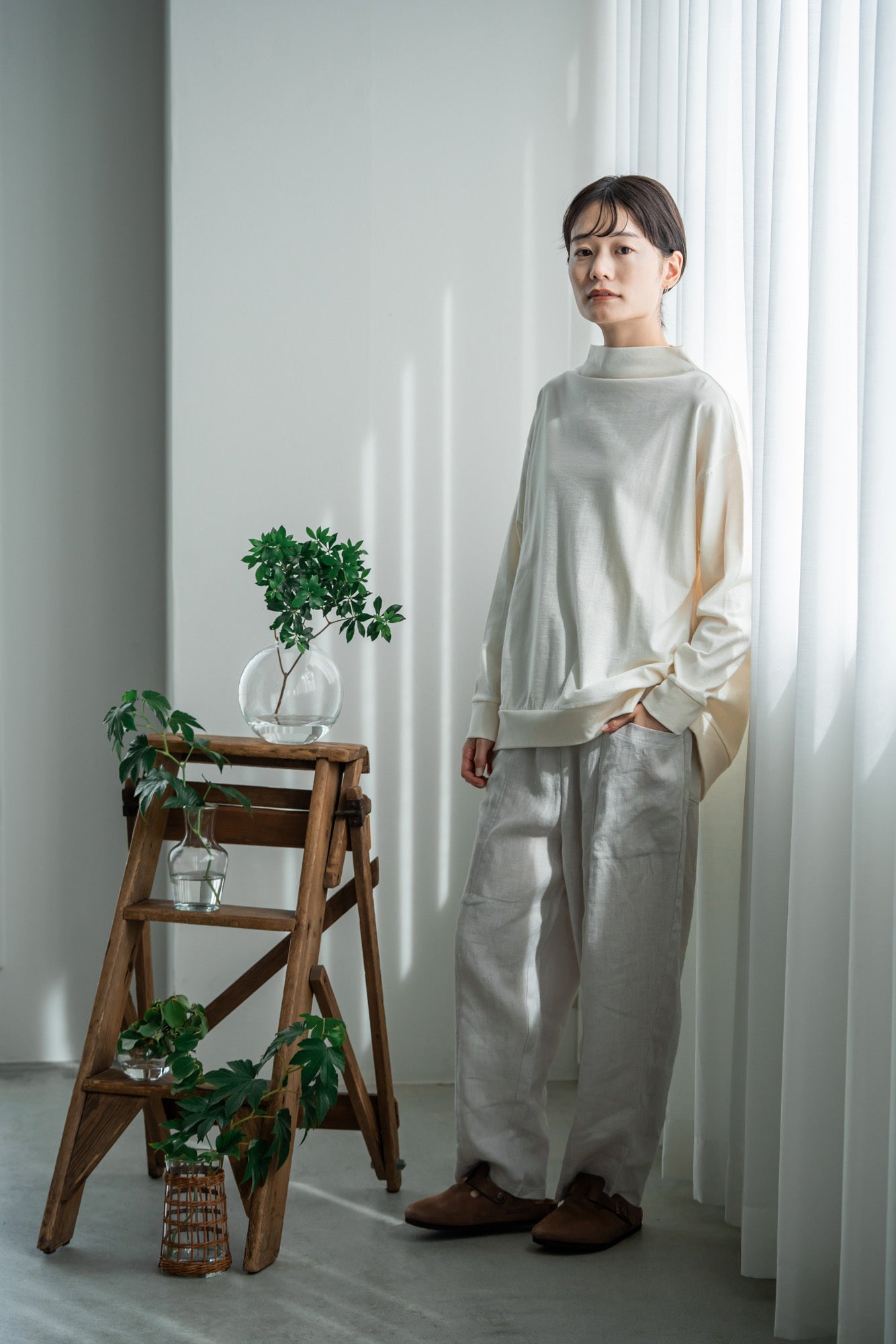 YARRA　ハイネックワイドプルオーバー　YR-1411-216