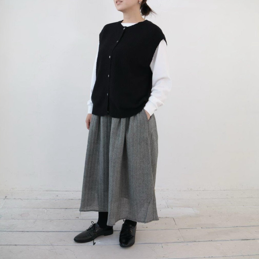 YARRA     2WAYスラブニットベスト      YR-1462-277