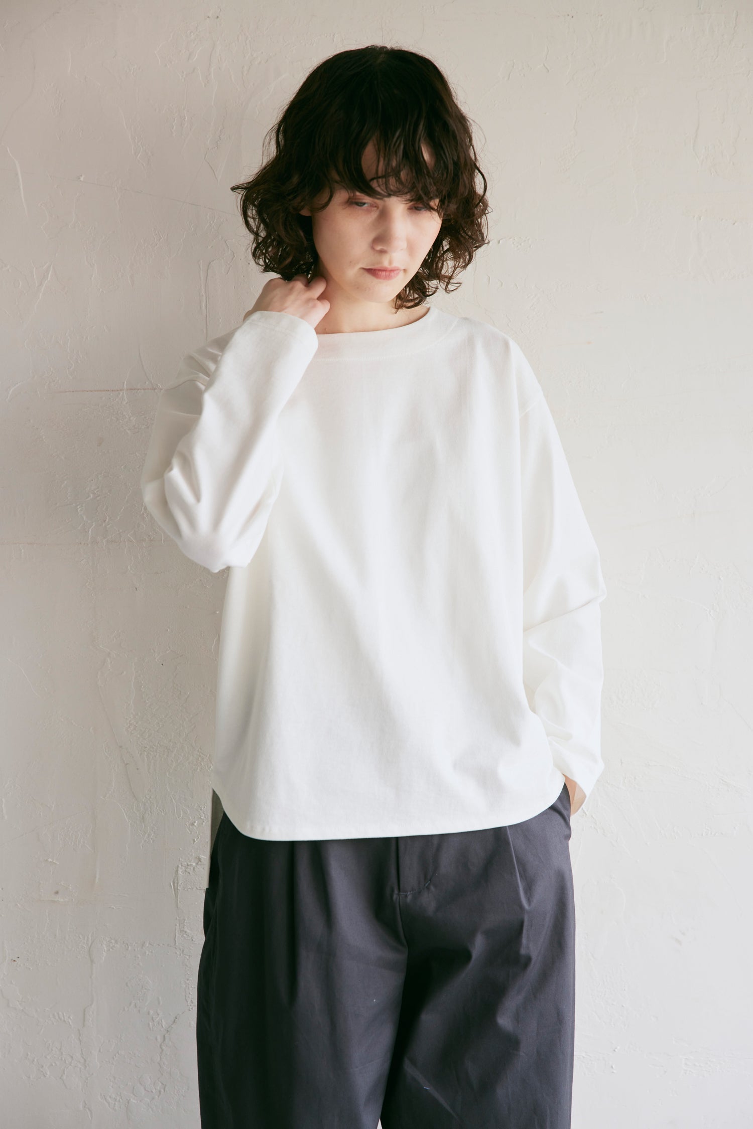 YARRA NEU　デラヴェ天竺長袖カットソー　NU-5411-401