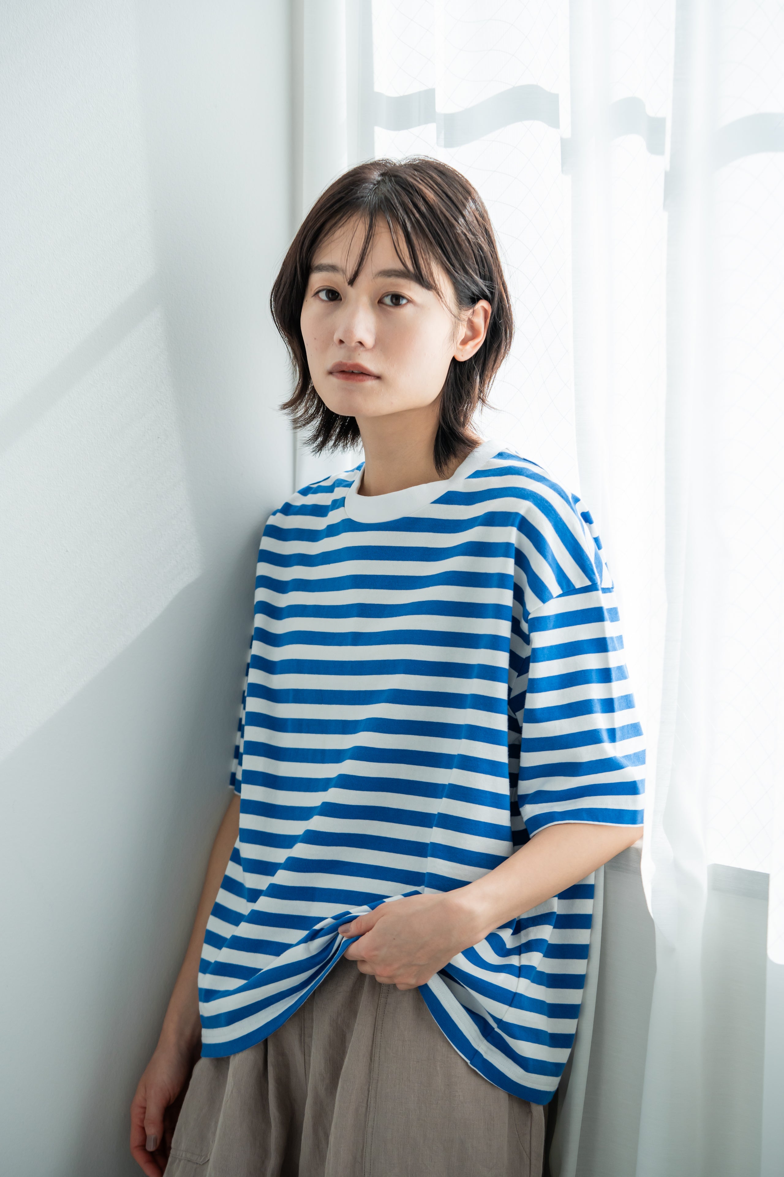 YARRA　ボックスシルエット半袖TEE　YR-1421-249