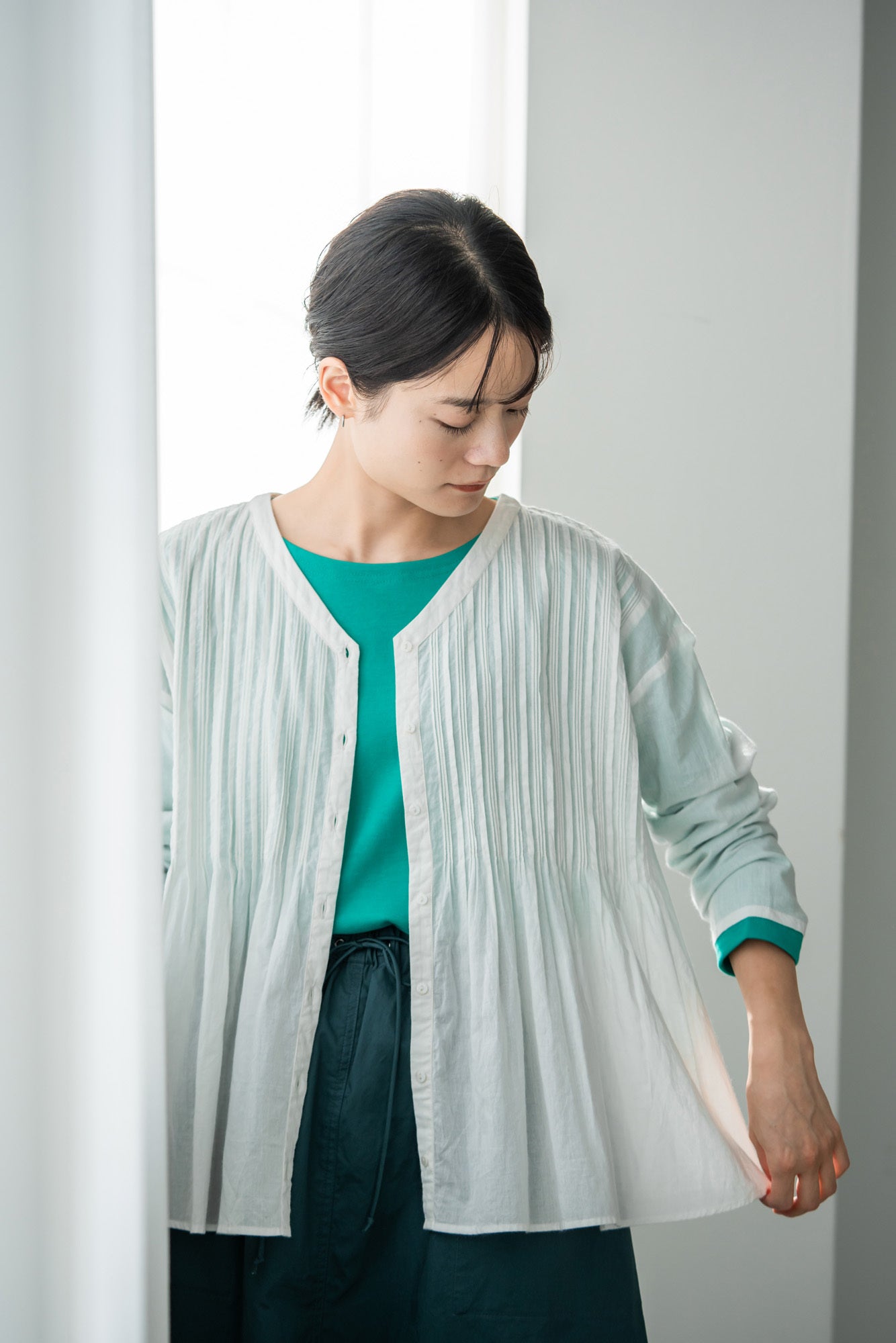 YARRA　バックスラッシュネックプルオーバー　YR-1411-205