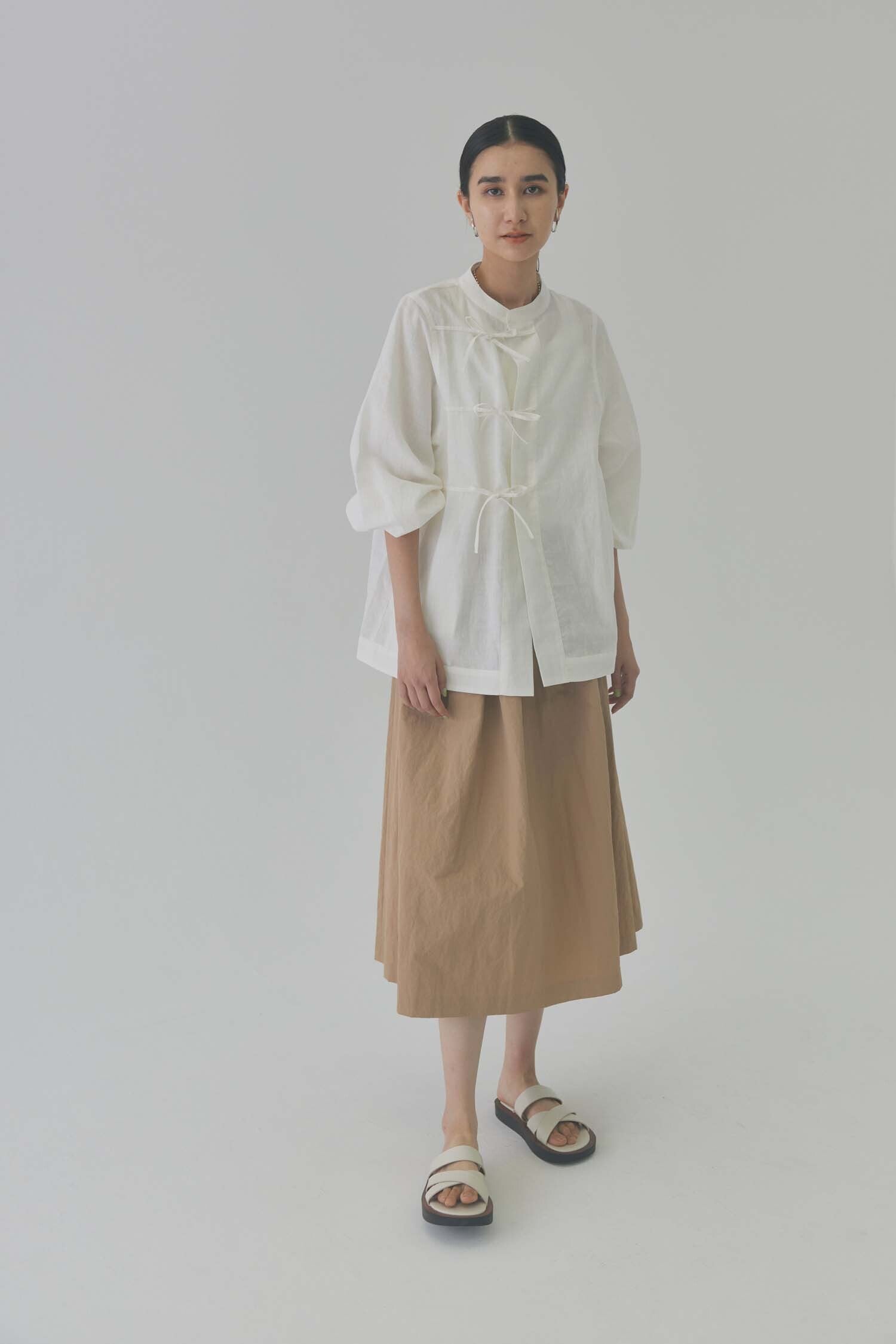 doux bleu　ナイロンフレアスカート　DB-2416-010