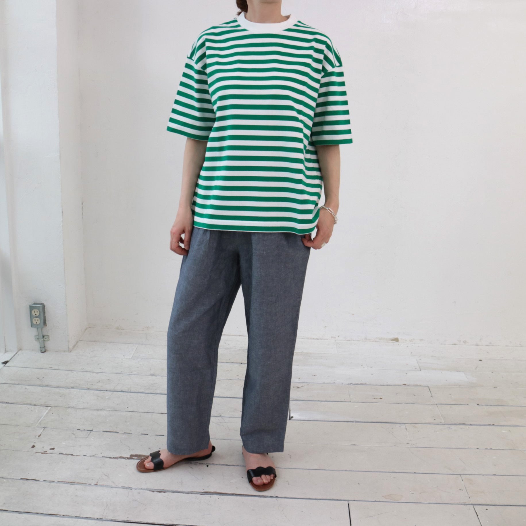 YARRA　ボックスシルエット半袖TEE　YR-1421-249