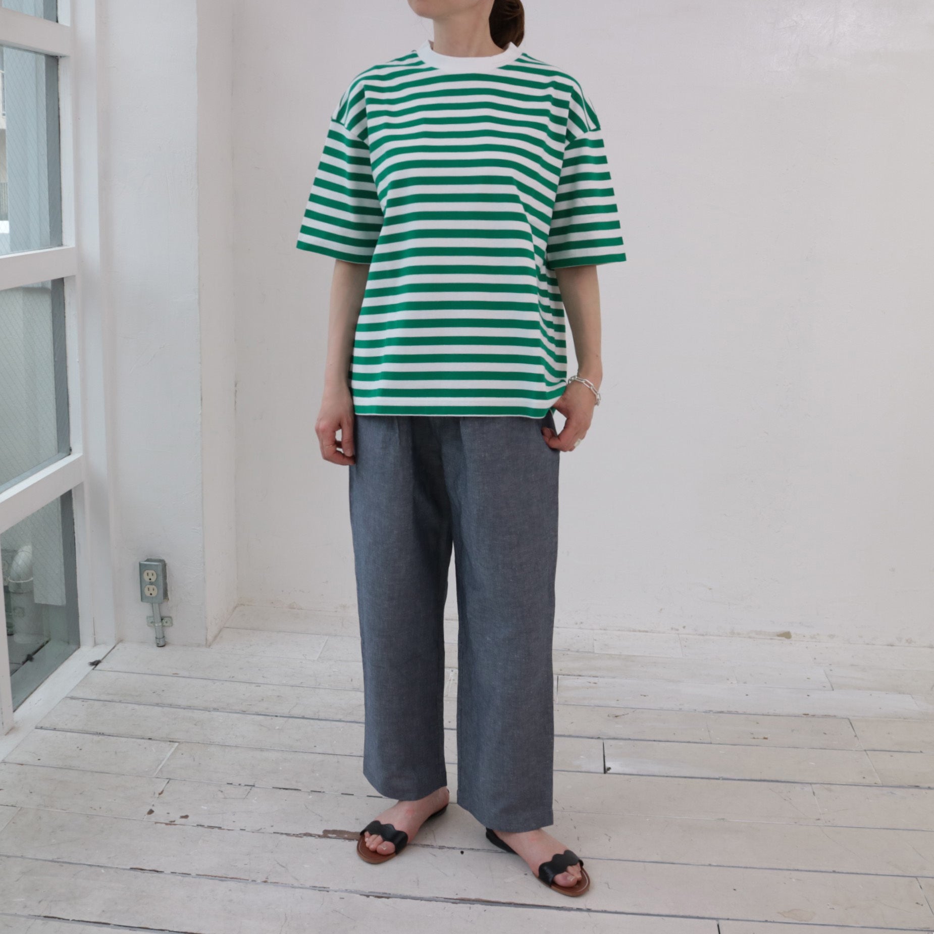 YARRA　ボックスシルエット半袖TEE　YR-1421-249