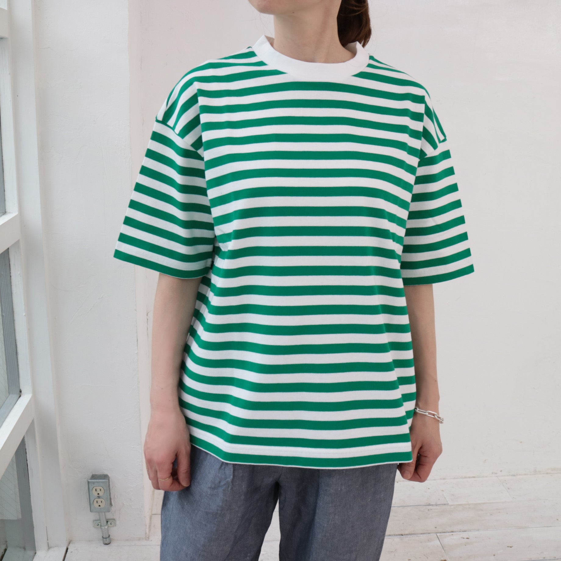 YARRA　ボックスシルエット半袖TEE　YR-1421-249