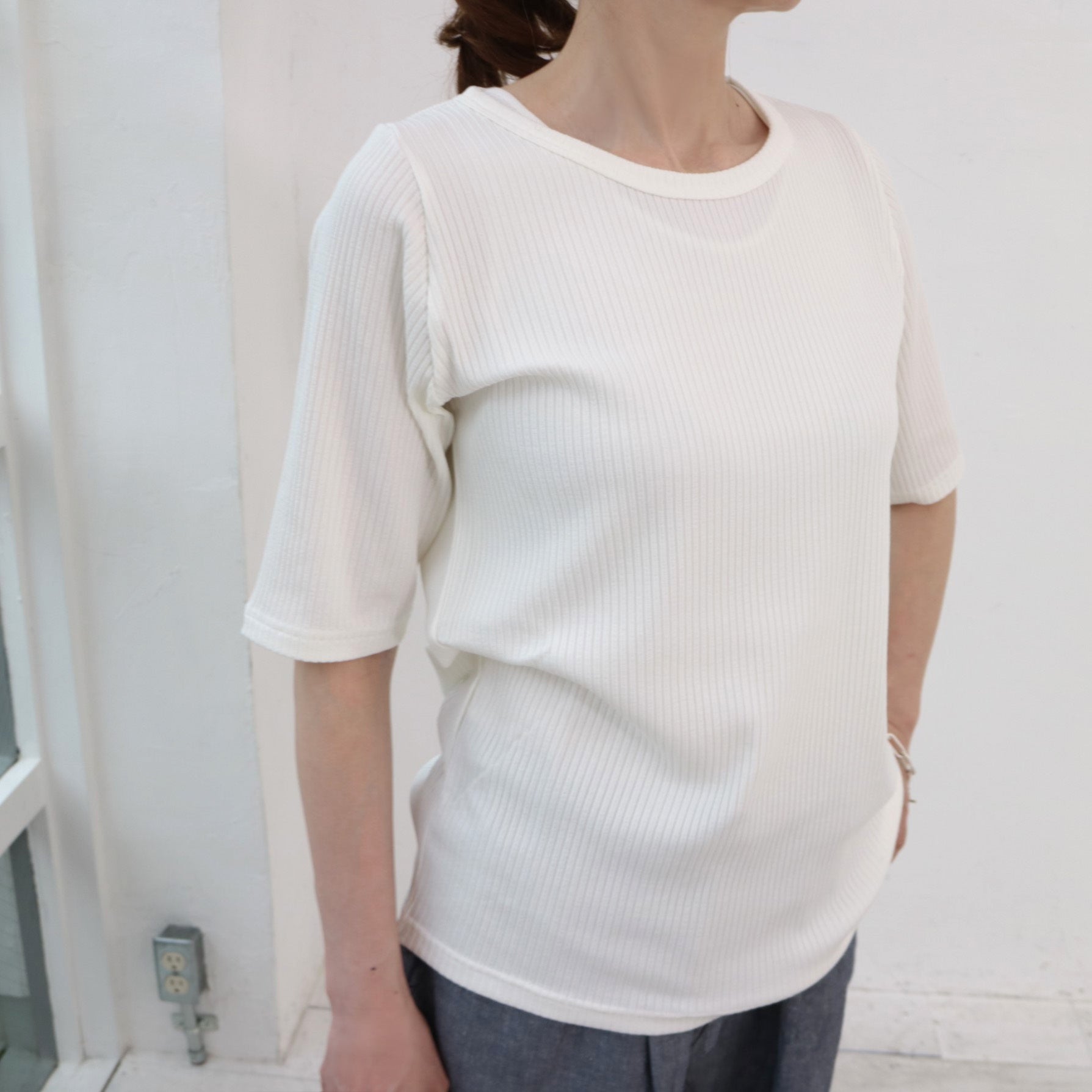 YARRA　リヨセルギャラクシーリブTEE　YR-1421-259