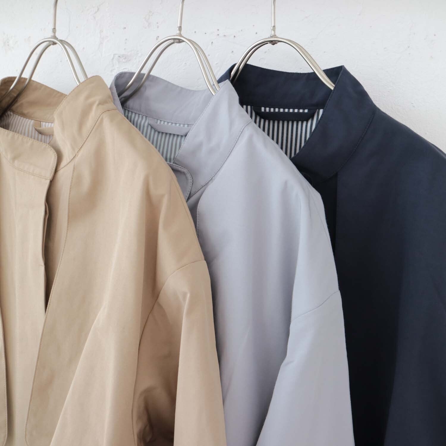 doux bleu　ガンフラップスタンドカラーコート　DB-2417-011