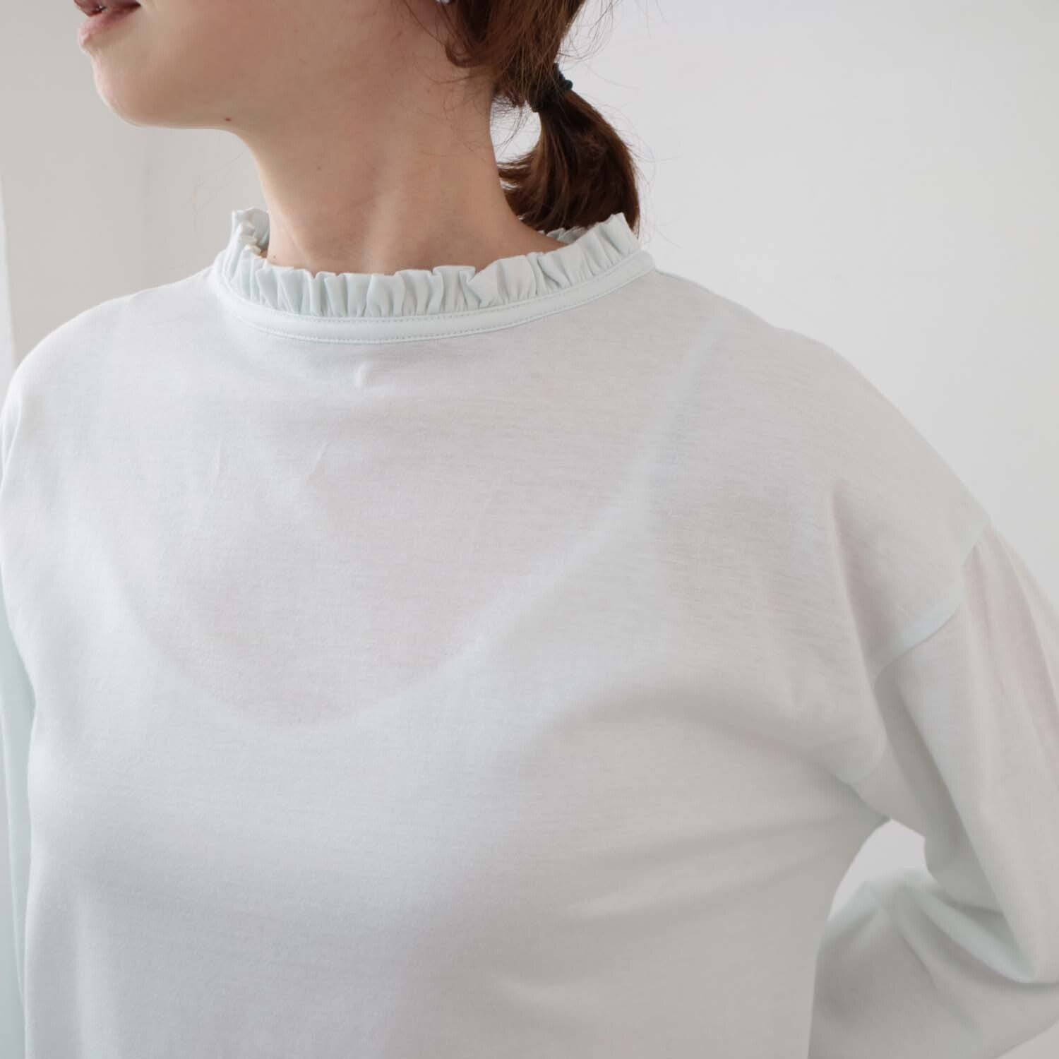 doux bleu　フリル襟カットソー　DB-2411-013