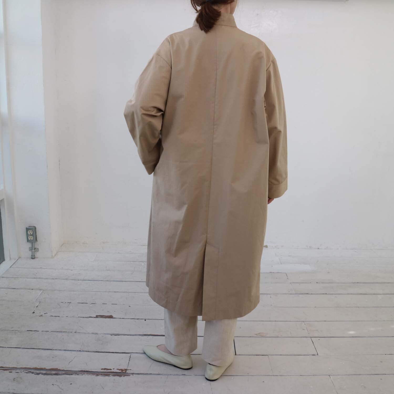 doux bleu　ガンフラップスタンドカラーコート　DB-2417-011