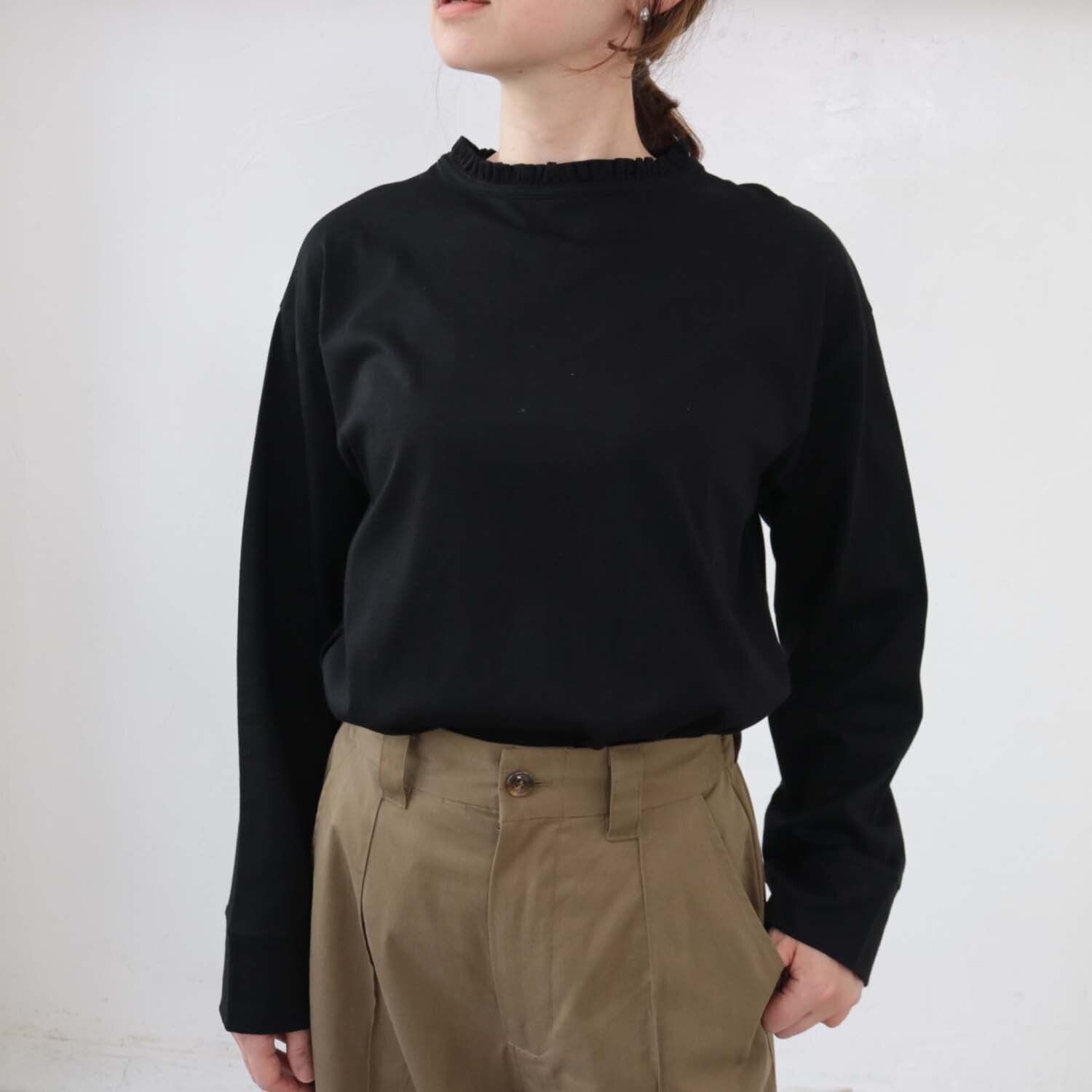 doux bleu　フリル襟カットソー　DB-2411-013